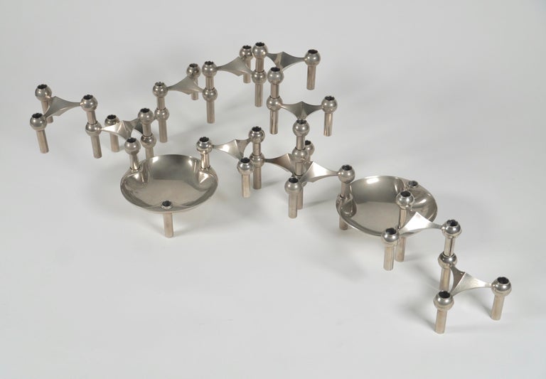 Stoff Nagel Modular Adjustable Candlesticks For Sale at 1stDibs