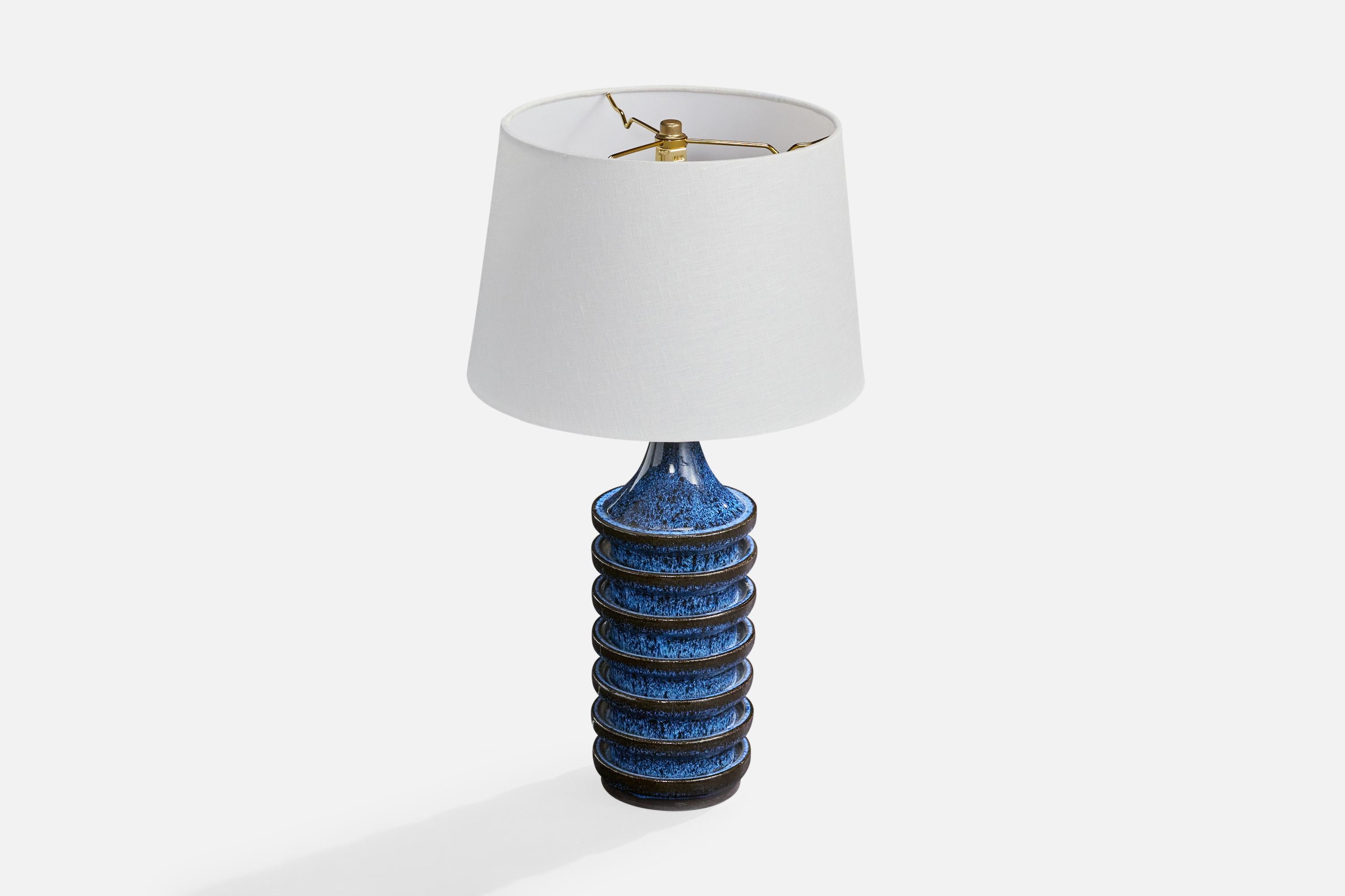 Mid-Century Modern Stogo, Table Lamp, Stoneware, Denmark, 1960s For Sale