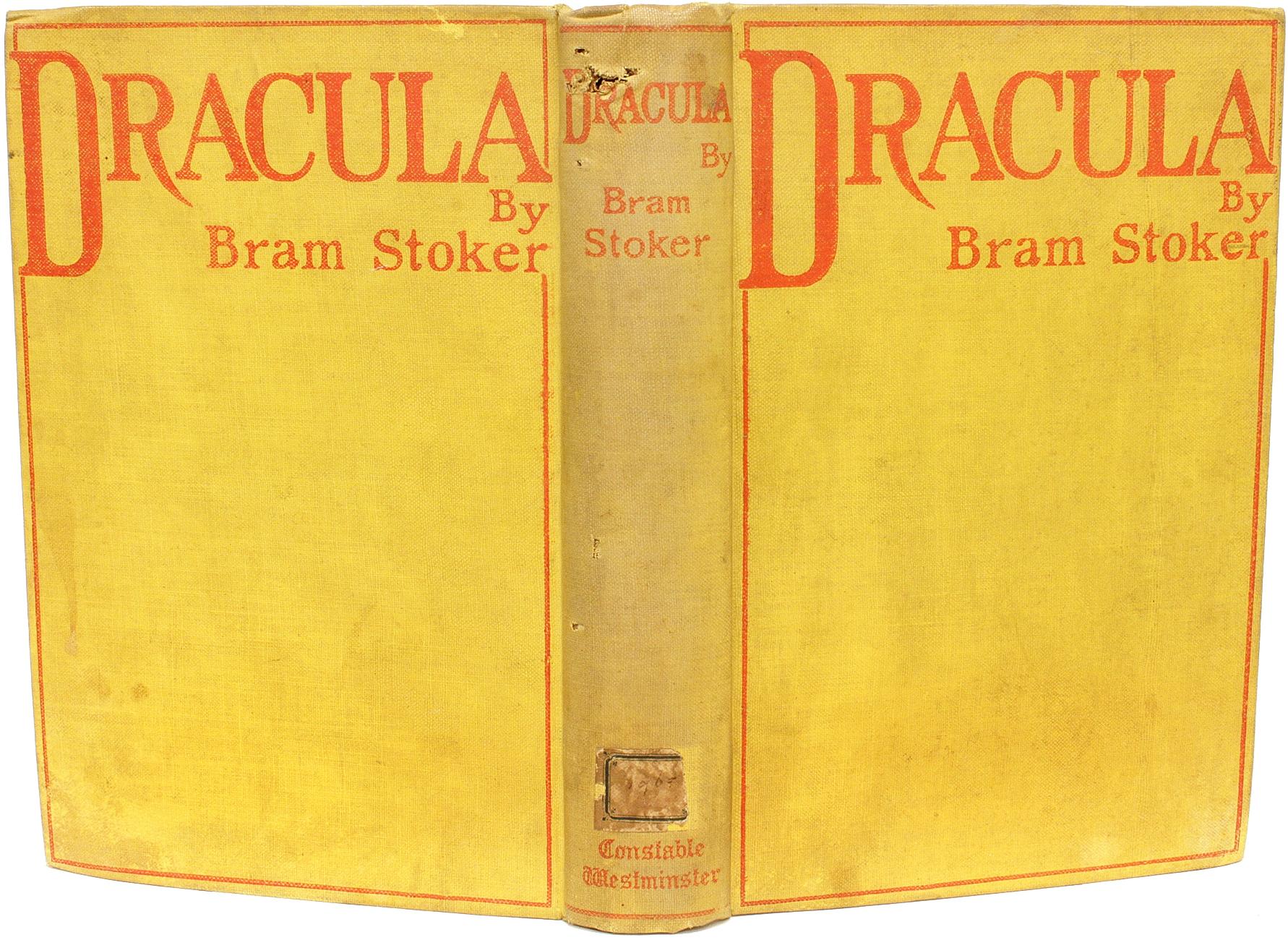 Author: STOKER, Bram. 

Title: Dracula. 

Publisher: London: Archibald Costable, 1897.

FIRST EDITION SECOND PRINTING. 1 vol., with the 1 page 