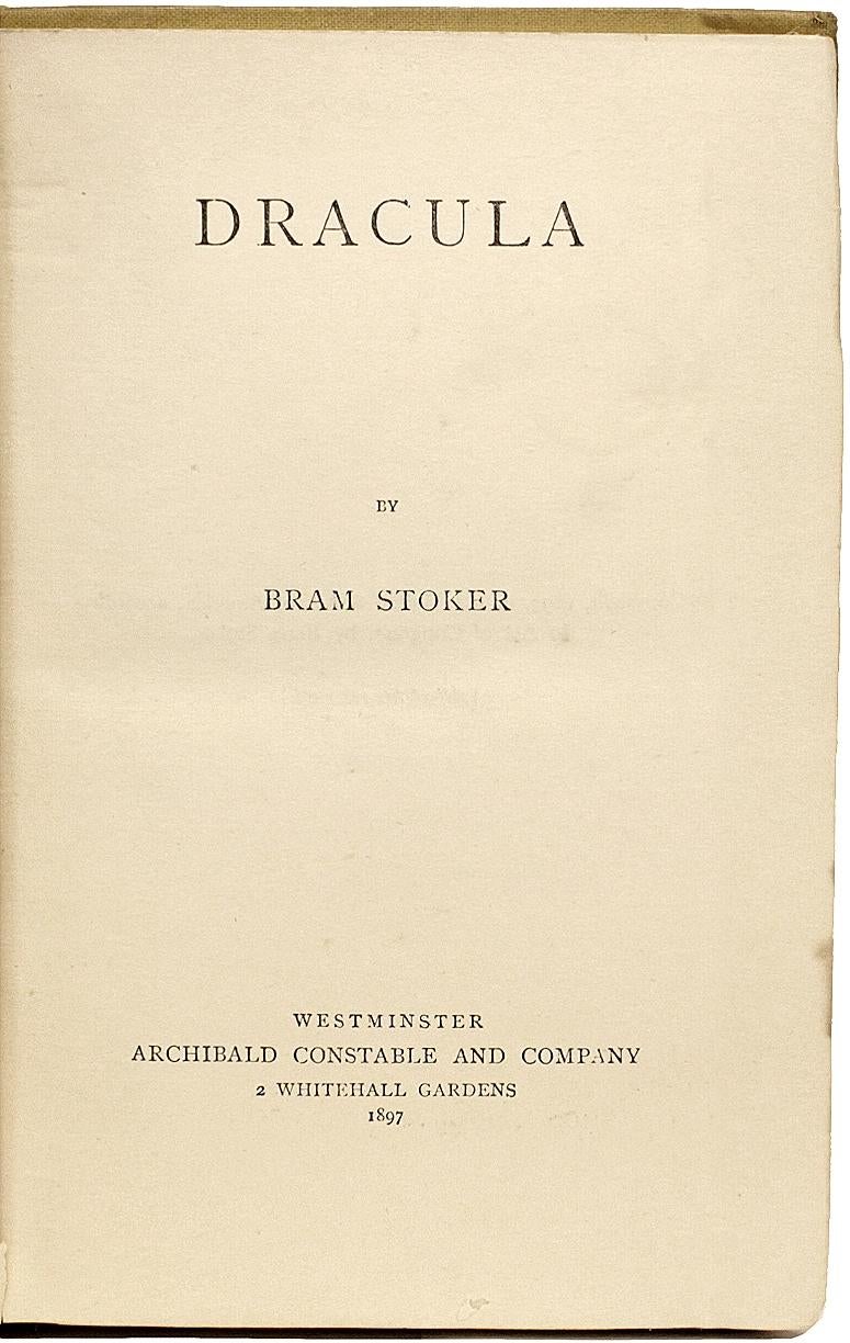 dracula first edition