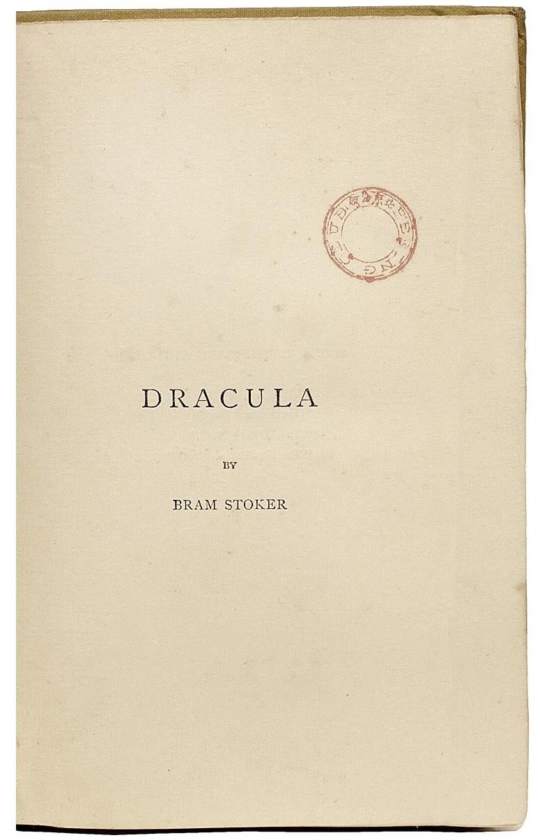 dracula - first edition for sale