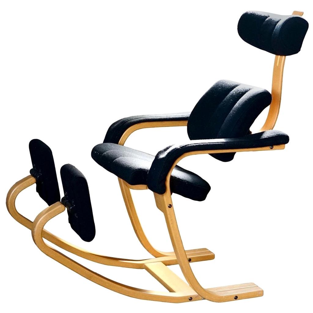 Stokke 1984 Peter Opsvik Duo Balans Balance Gravity Lounge Chair