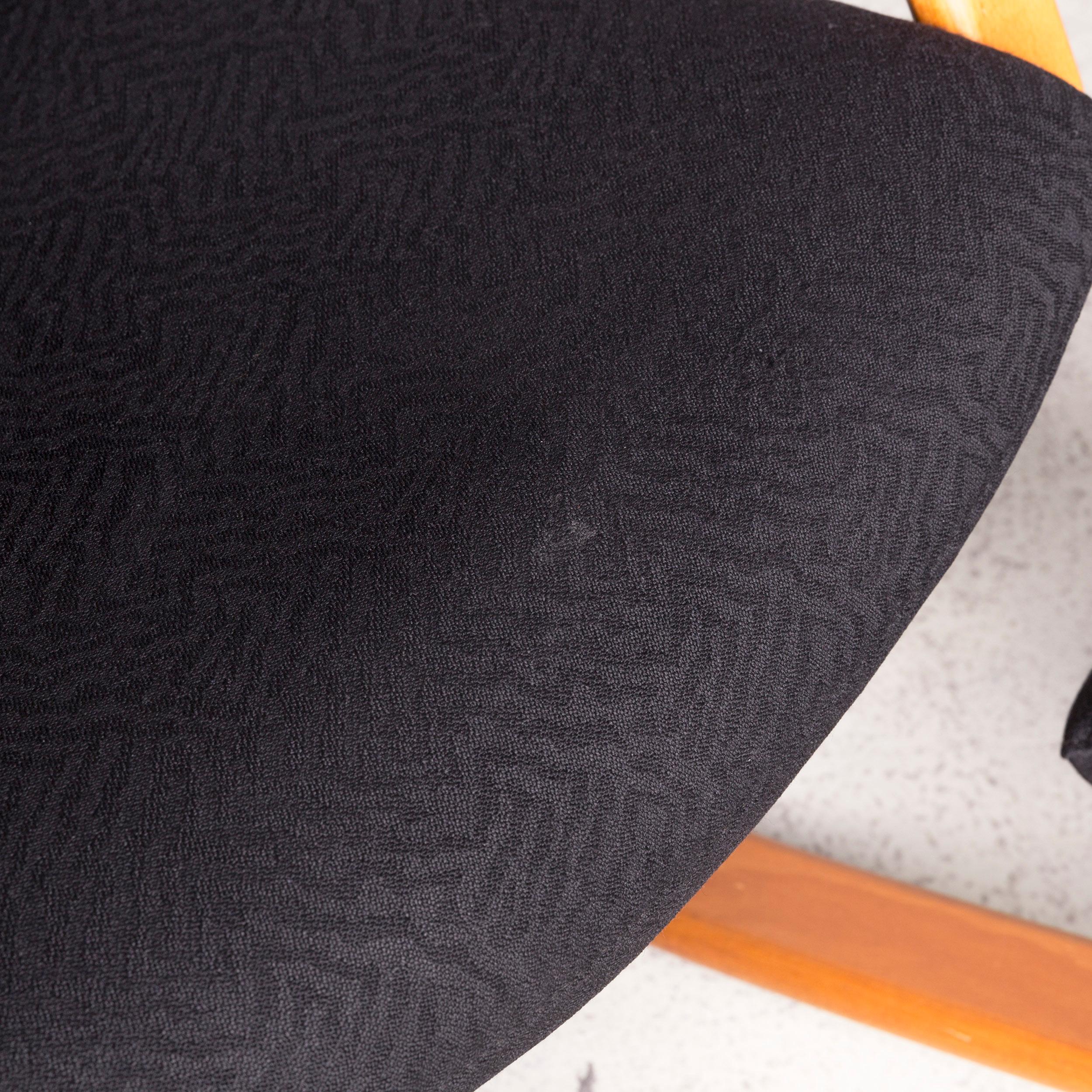 Fauteuil à bascule Stokke Gravity Balans en tissu noir de Peter en vente 1
