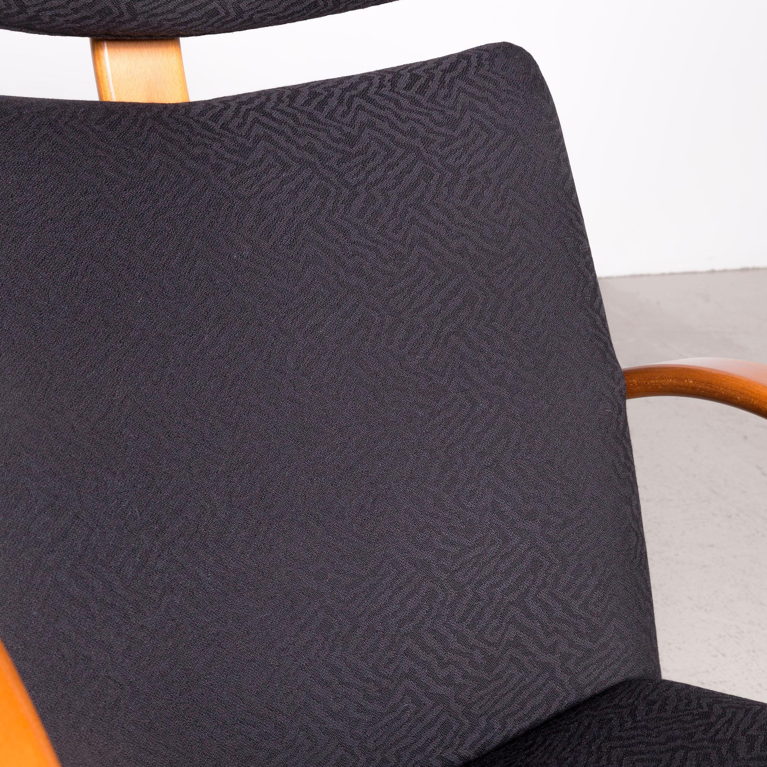 Fauteuil à bascule Stokke Gravity Balans en tissu noir de Peter en vente 3