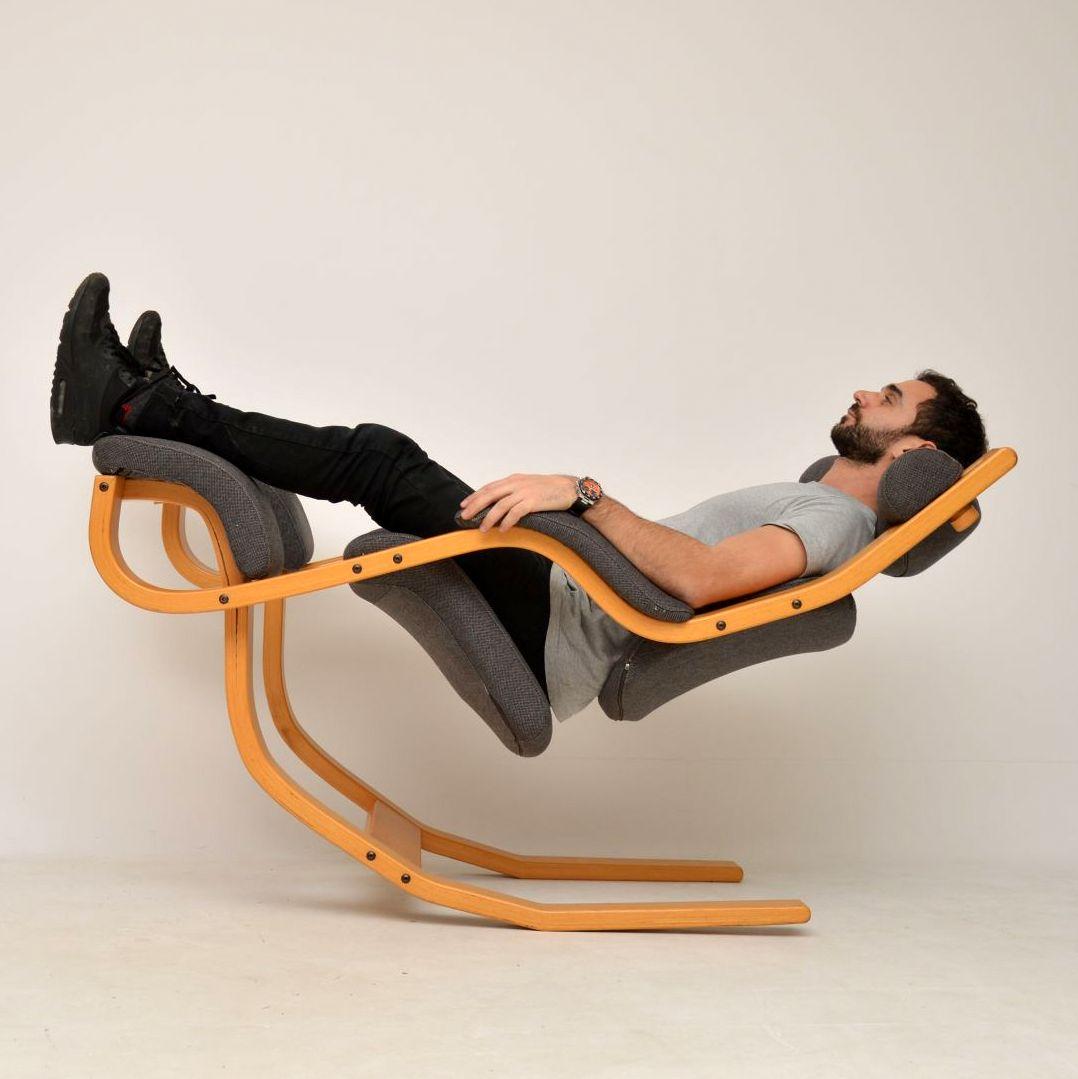 Norwegian Stokke Gravity Balans Reclining Armchair by Peter Opsvik