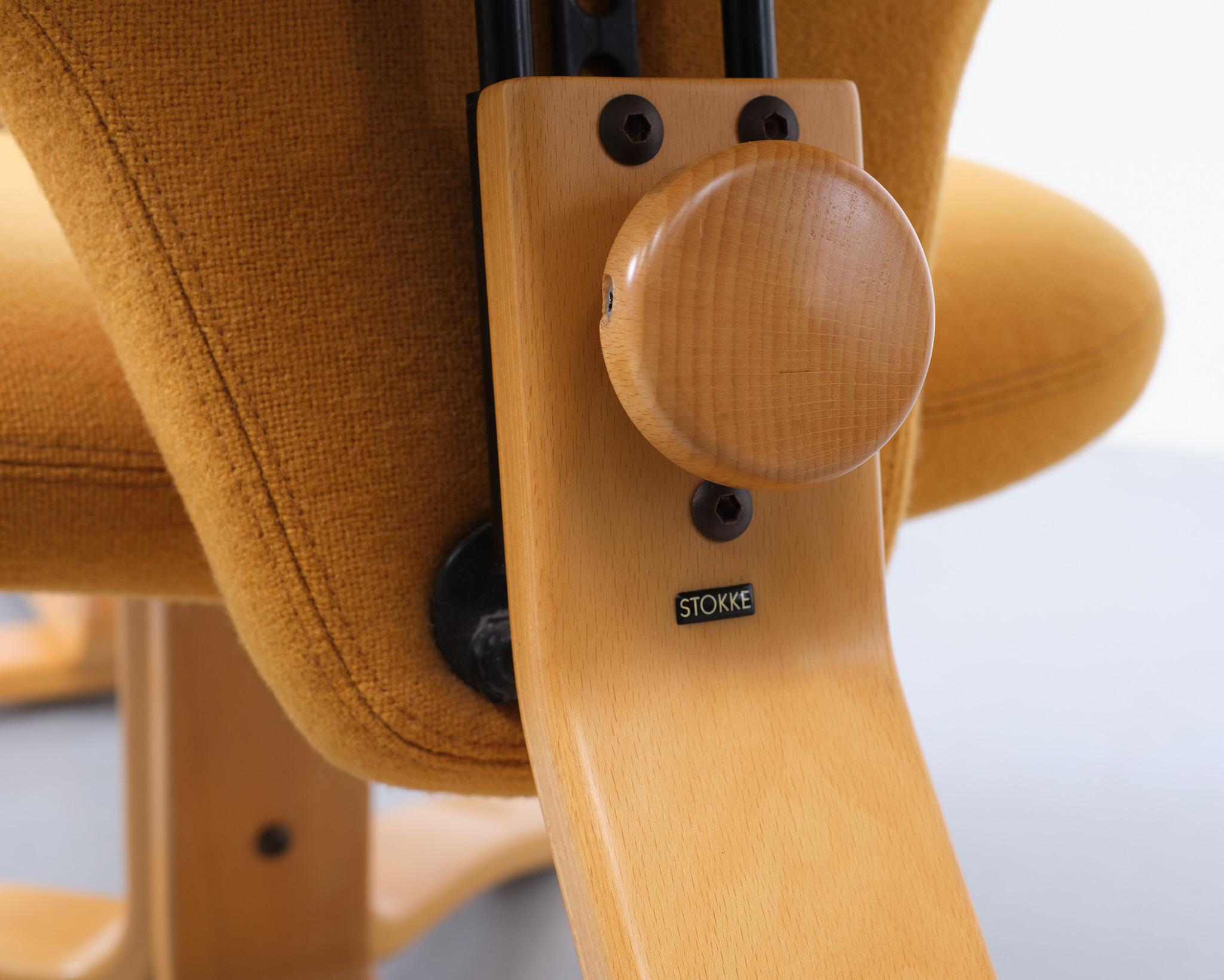 Post-Modern Stokke Lounge chair and Ottoman  Peter Opsvik Norway 1970s