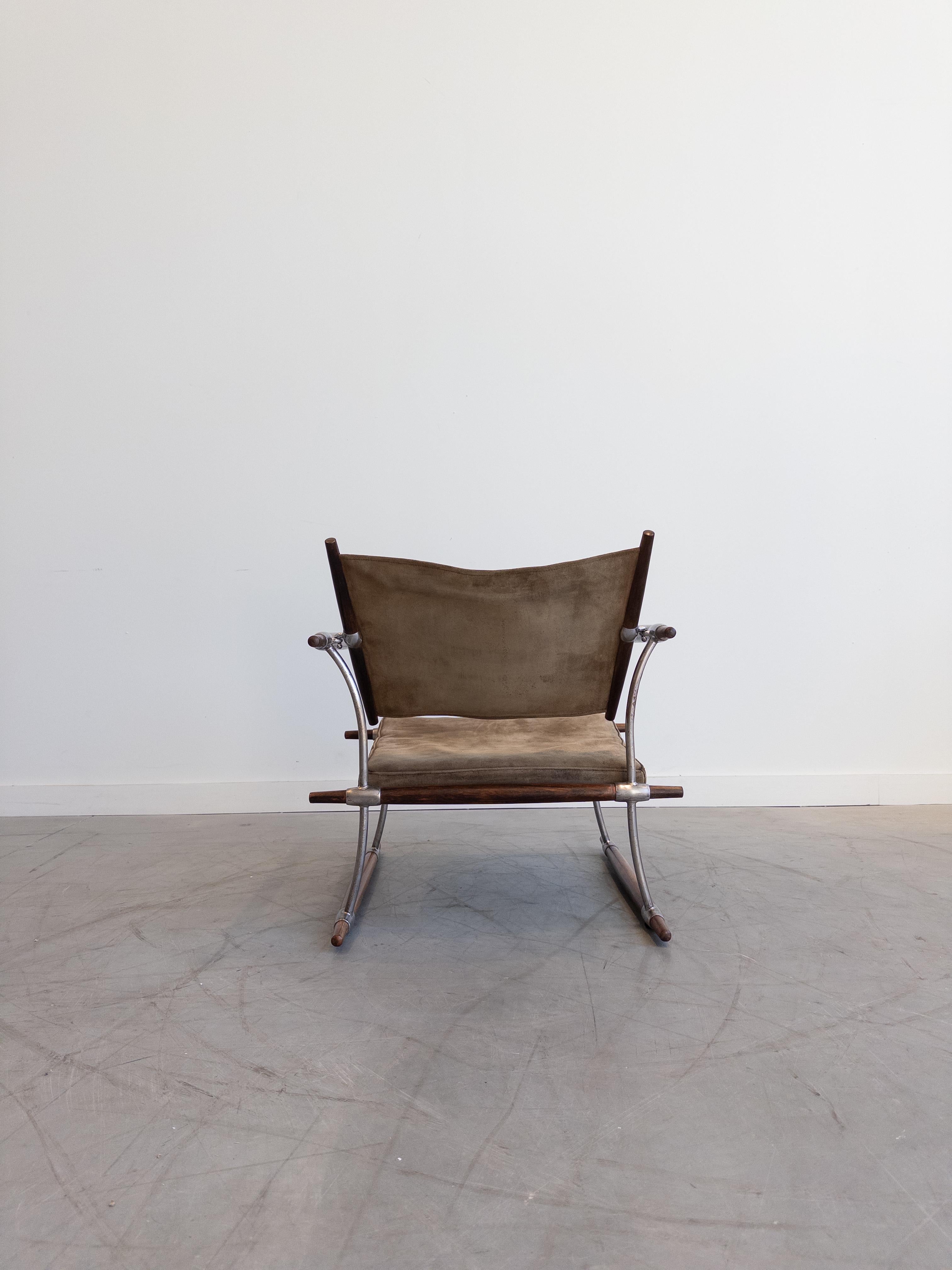 Steel Stokke Lounge Chair by Jens H. Quistgaard for Nissen Langaa, 1960s
