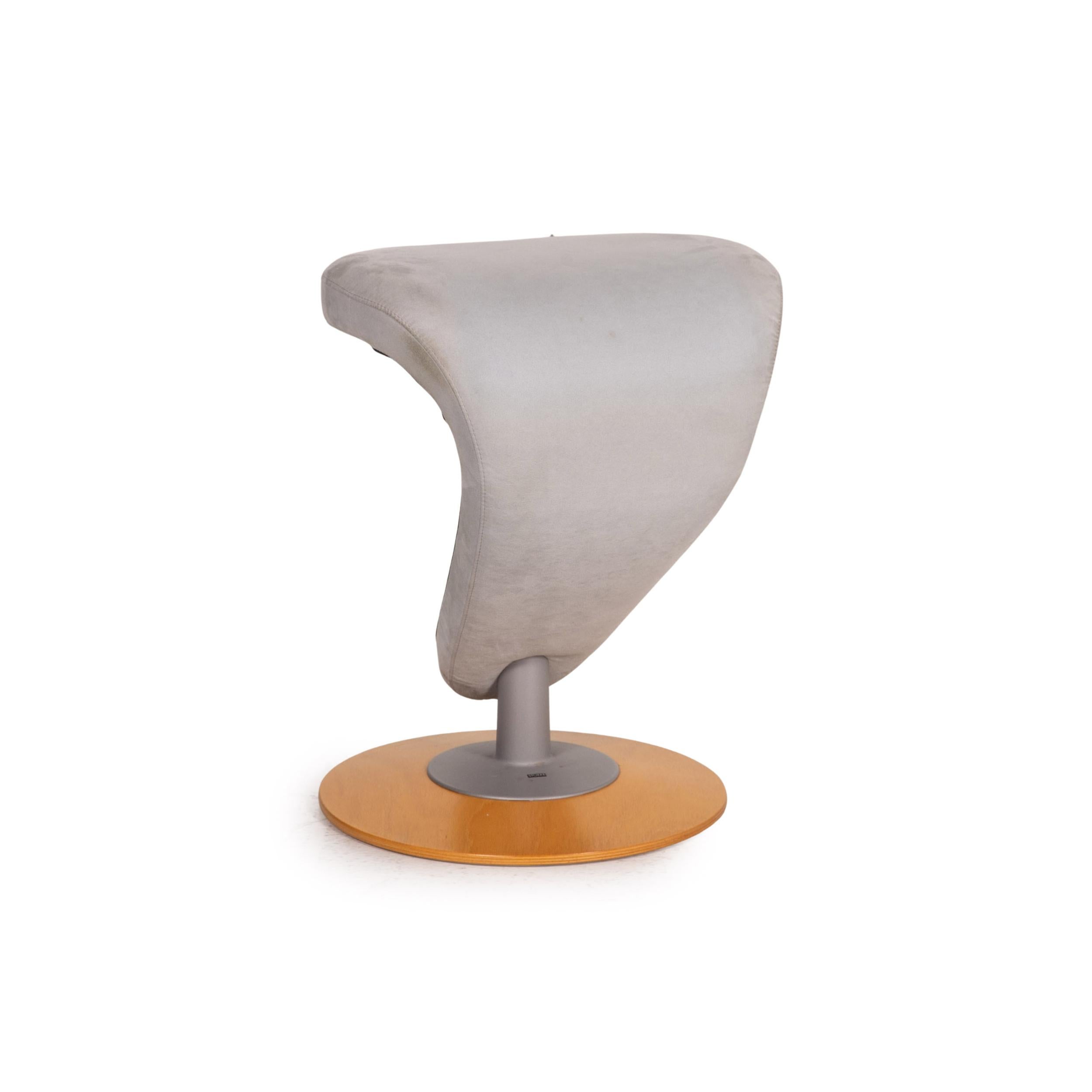 Stokke Peel II fabric armchair incl. Stool gray function headrest 5