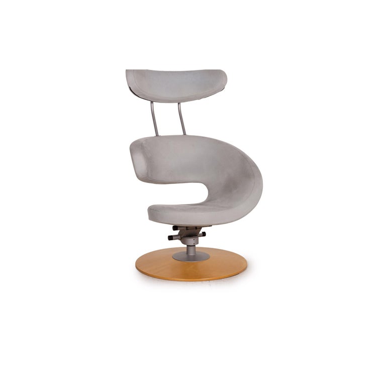 Stokke Peel II fabric armchair incl. Stool gray function headrest at  1stDibs | stokke peel chair covers, stokke orange peel chair