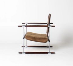 Stokke Rosewood & Suede Lounge Chair by Jens H. Quistgaard for Nissen Langaa