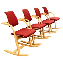 Actule Stokke Varier, chaises d'équilibre, chaises de salle à manger, chaises à bascule