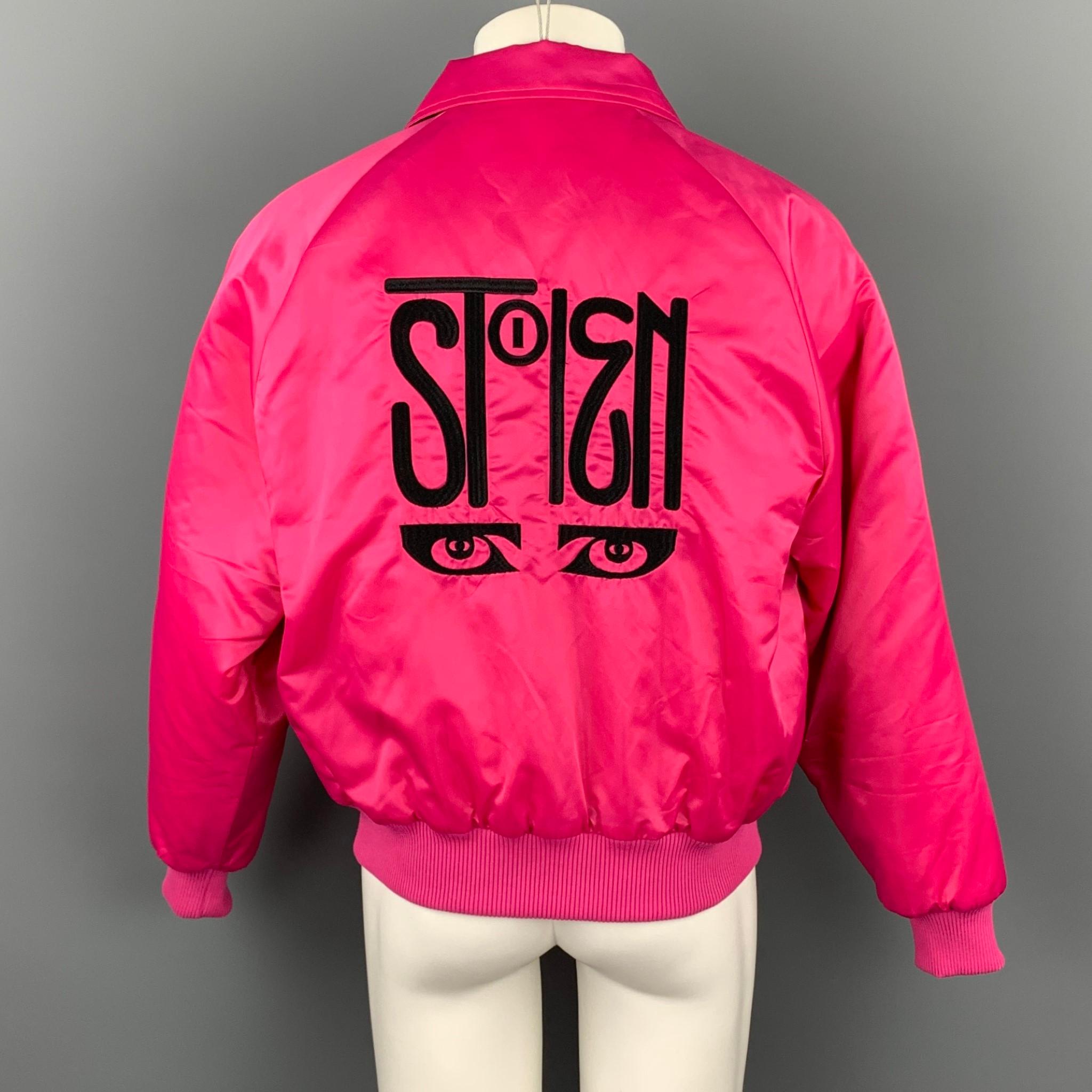 nylon pink jacket