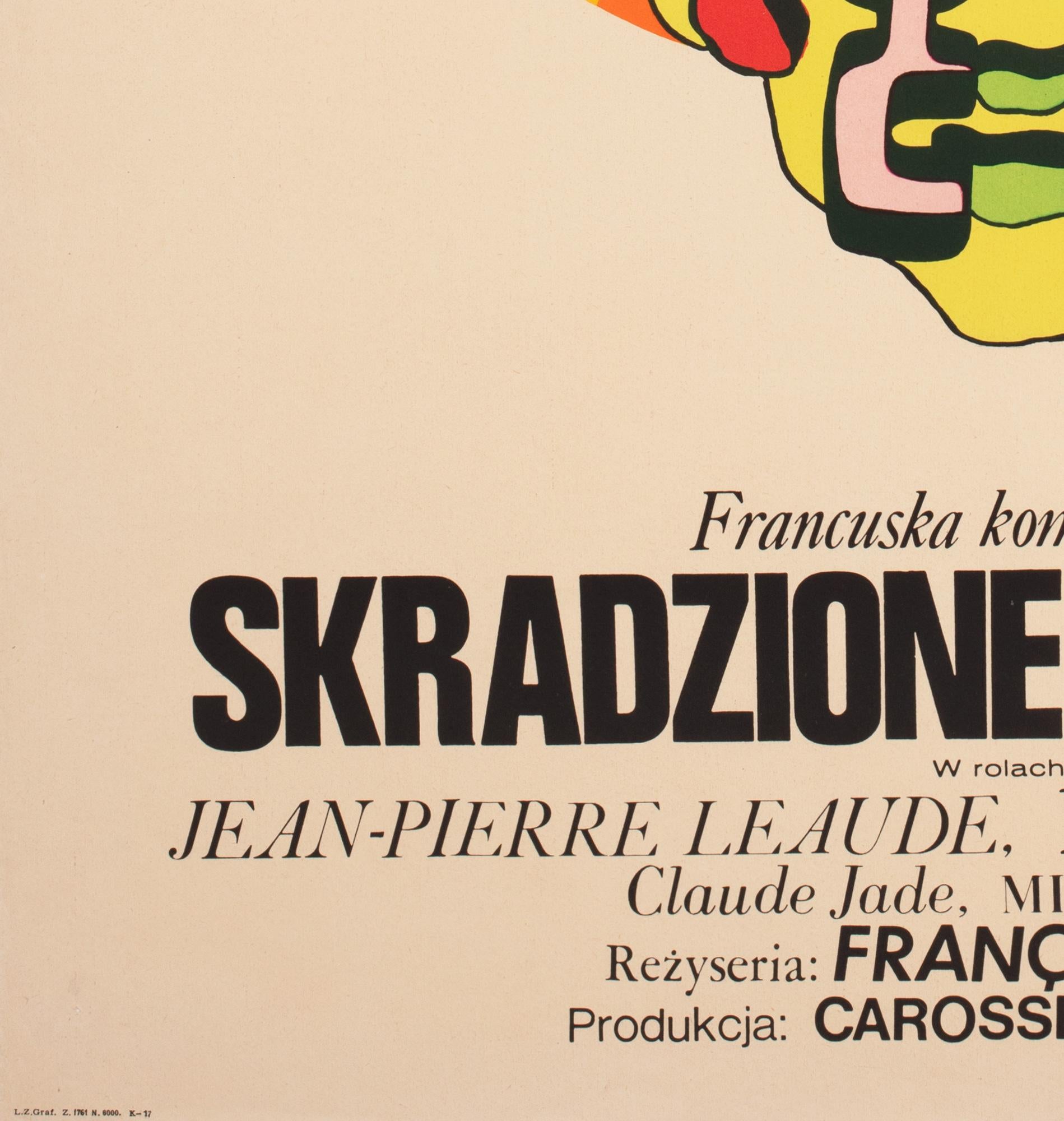Stolen Kisses 1969 Polish A1 Film Movie Poster, Zbikowski For Sale 2