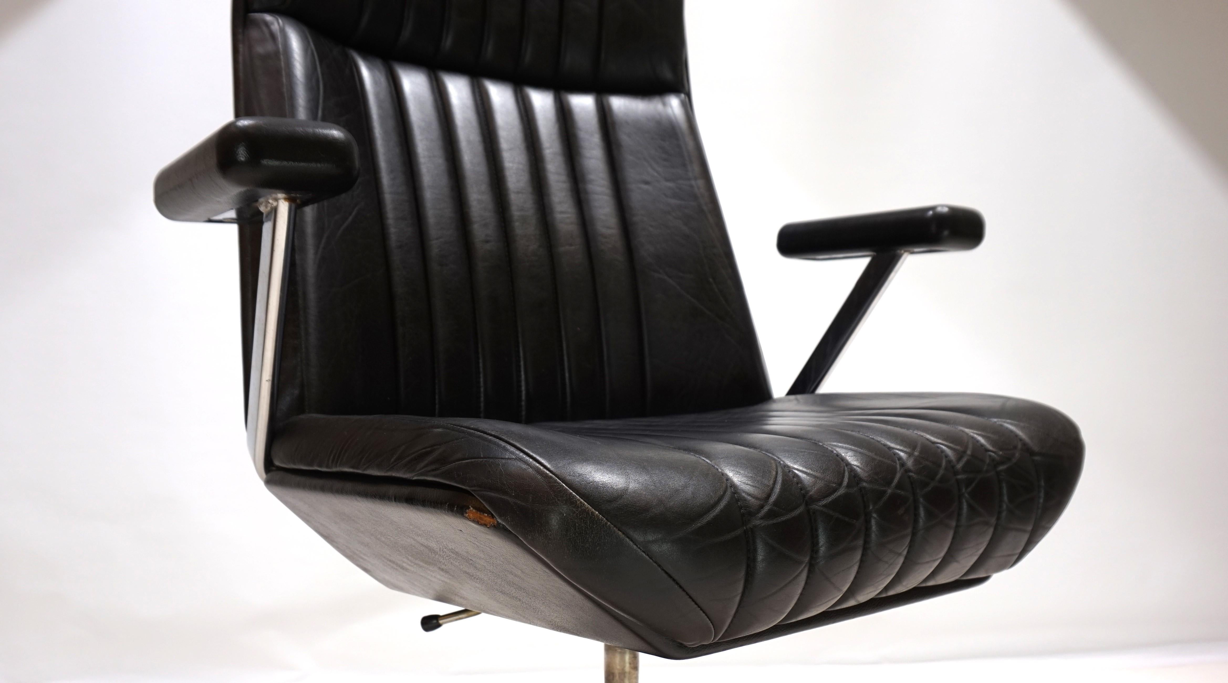 Stoll Giroflex 7014 leather office chair 3