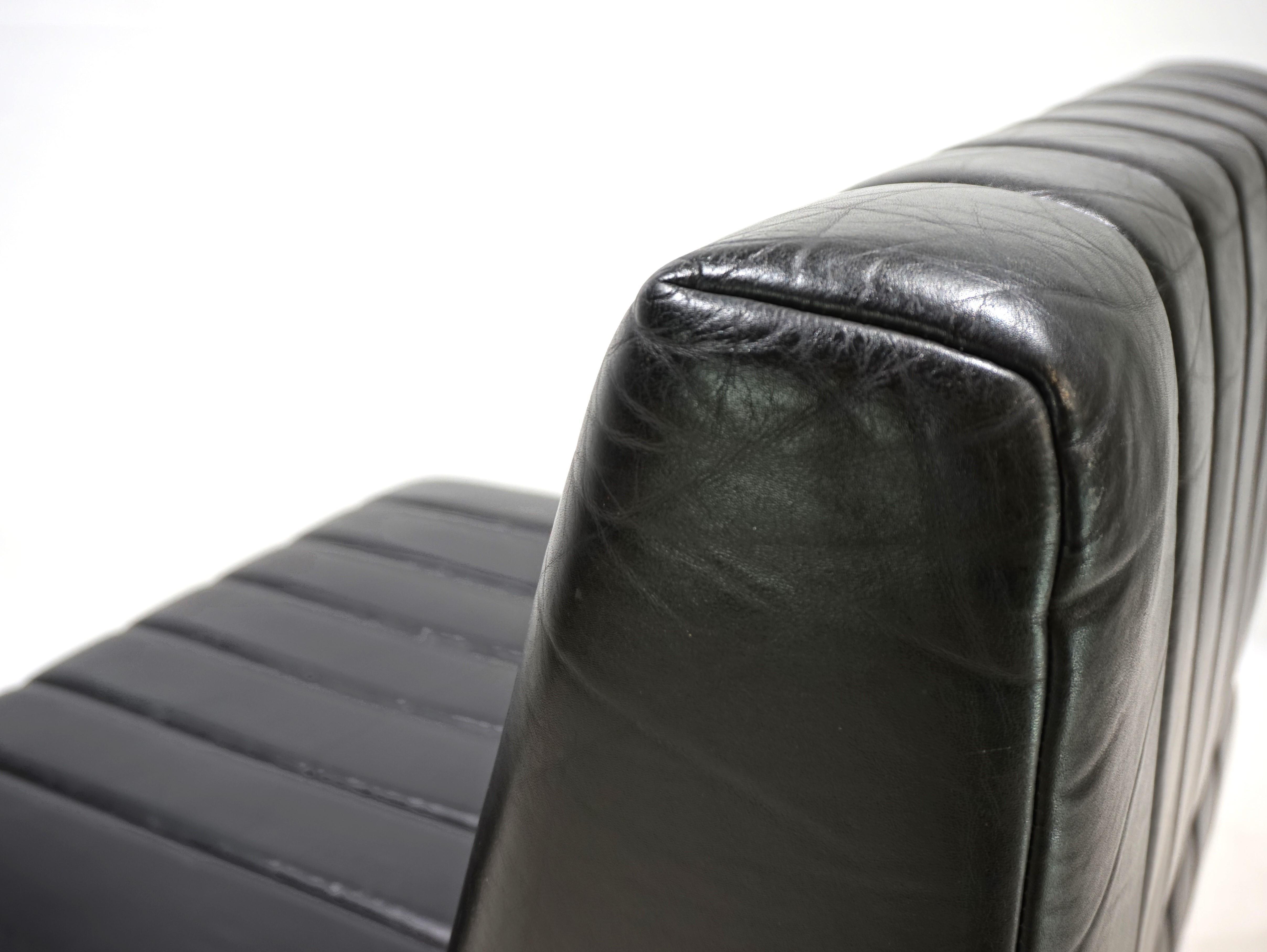 Ensemble de 2 chaises longues en cuir Stoll Giroflex, 1970 Bon état - En vente à Ludwigslust, DE