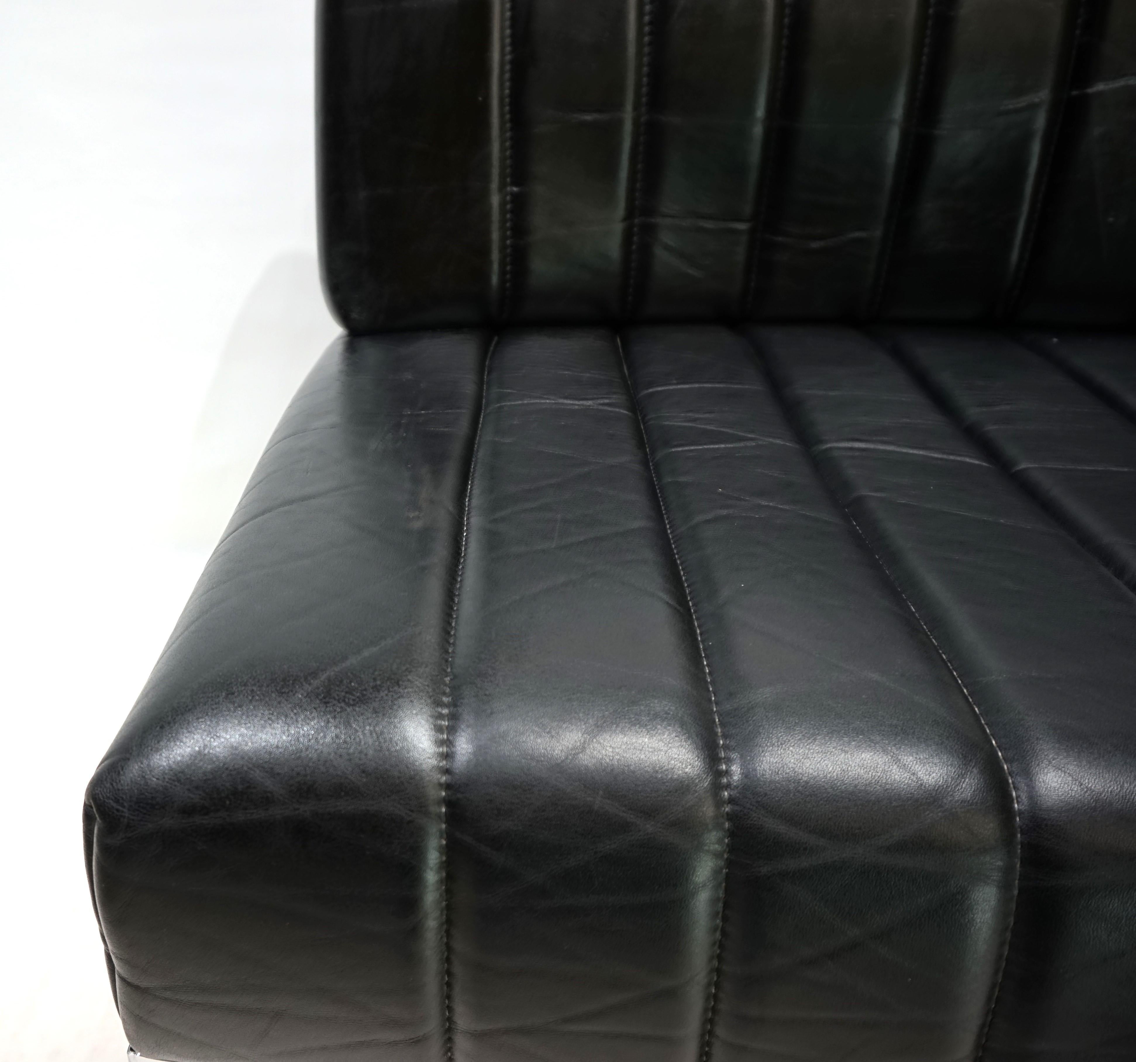 Ensemble de 2 chaises longues en cuir Stoll Giroflex, 1970 en vente 2