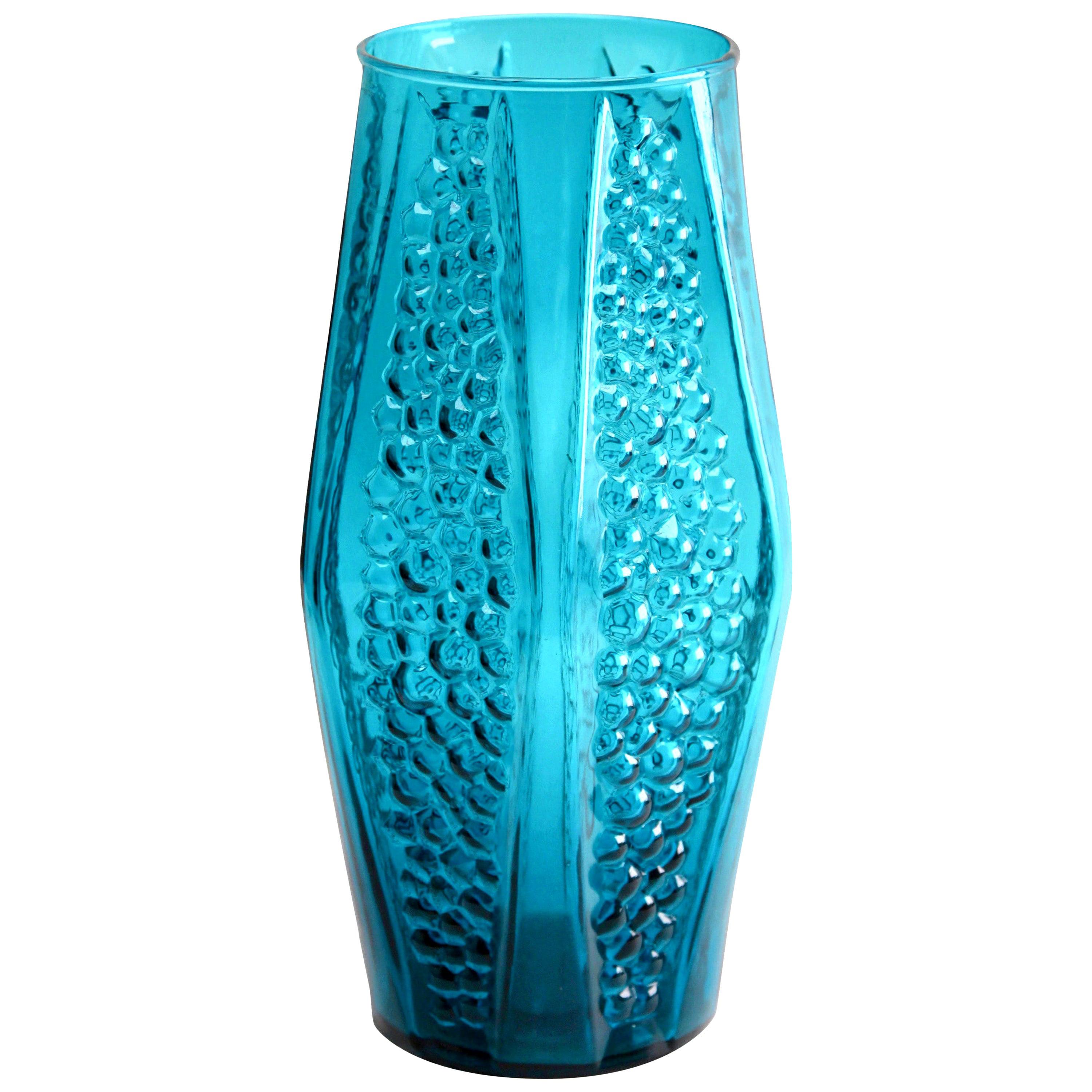 Stolle-Nieman 'Attributed' Hexagonal Vase with Bubbled Texture, 1970s For Sale