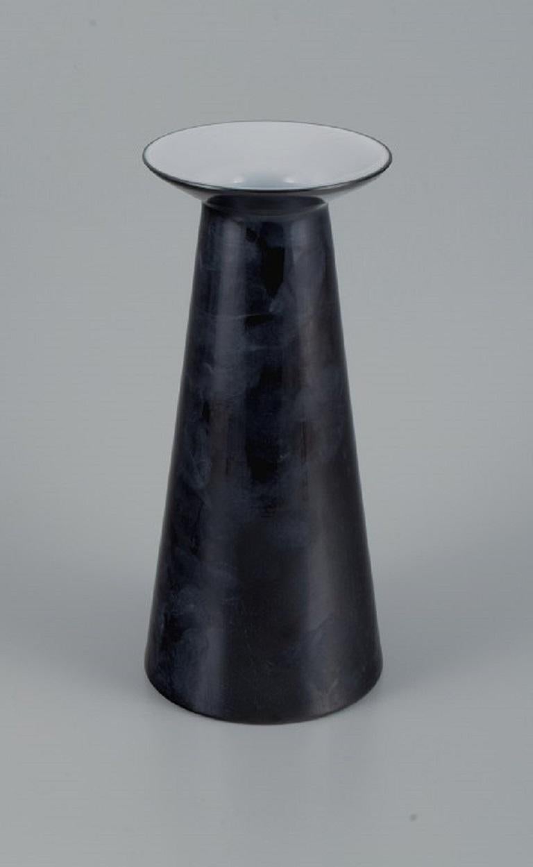 Stölzle-Oberglas AG, Three Art Glass Vases, 1980s In Excellent Condition For Sale In Copenhagen, DK