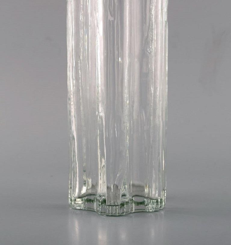 Modern Stölzle-oberglas, Austria, 11 Vienna Vases in Clear Art Glass, 1980s For Sale