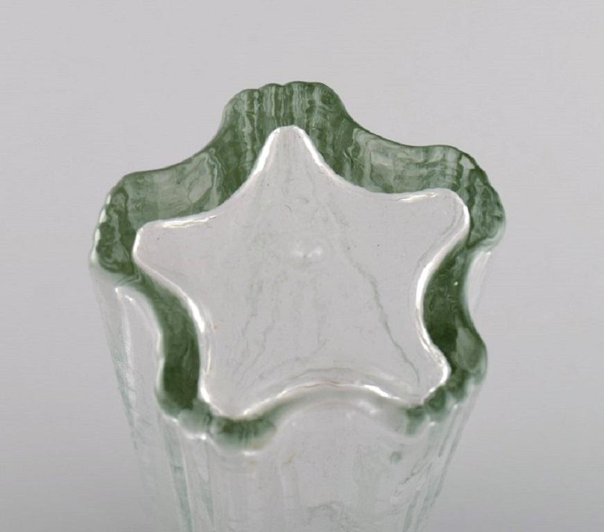 Late 20th Century Stölzle-oberglas, Austria, 11 Vienna Vases in Clear Art Glass, 1980s For Sale