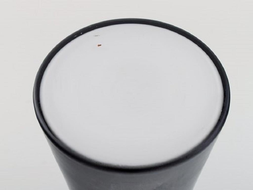 Stlzle-Oberglas, Autriche, trois vases Beatrice et Nora en verre d'art noir en vente 1