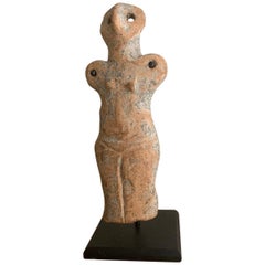 Antique Stone Age Ceramic Mother Goddess Statuette