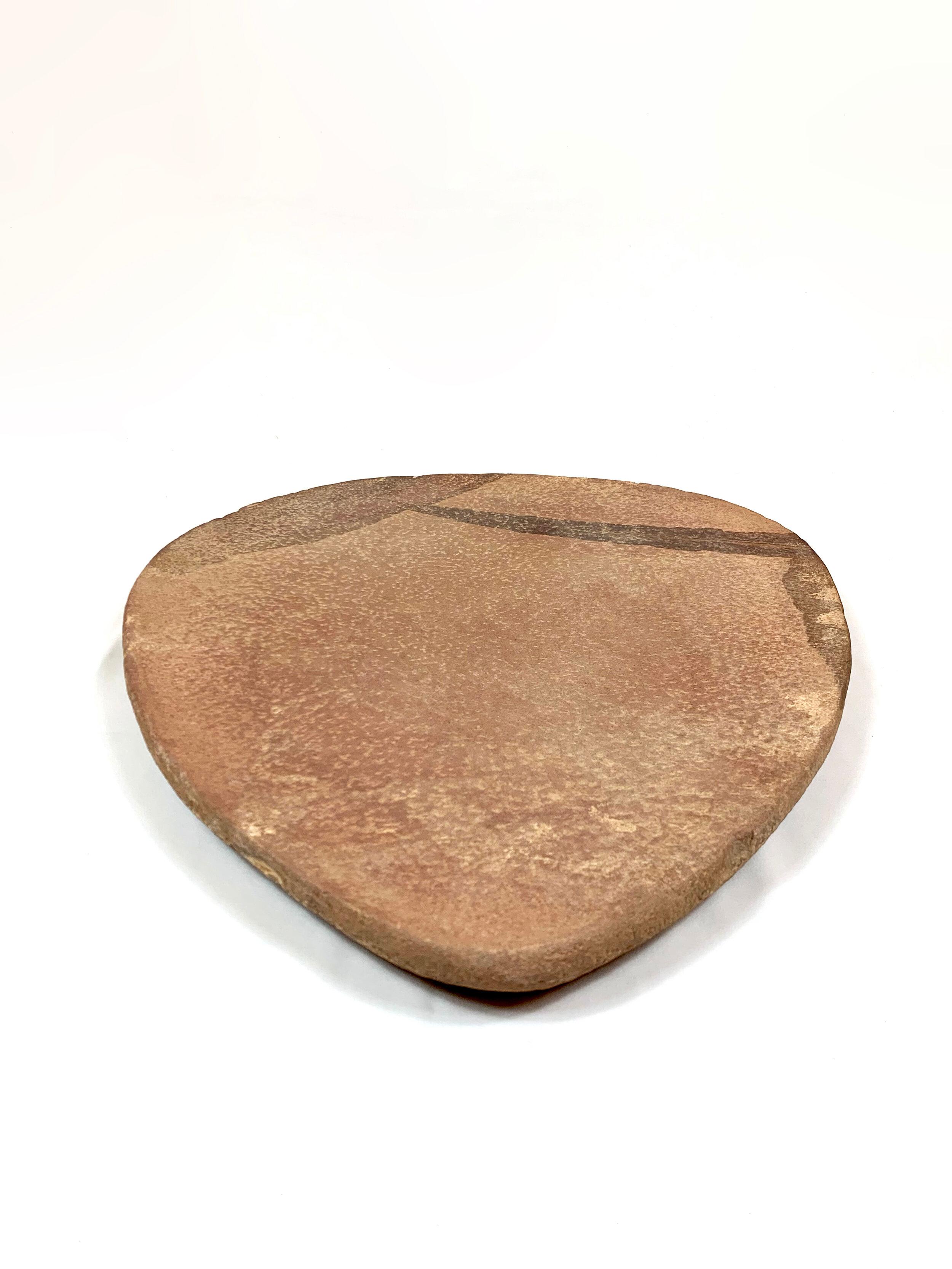 Moroccan Rare Stone Age Platter - Neolithic Era  For Sale