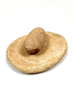 Rare Stone Age Pestle & Mortar (Tool and Plate)