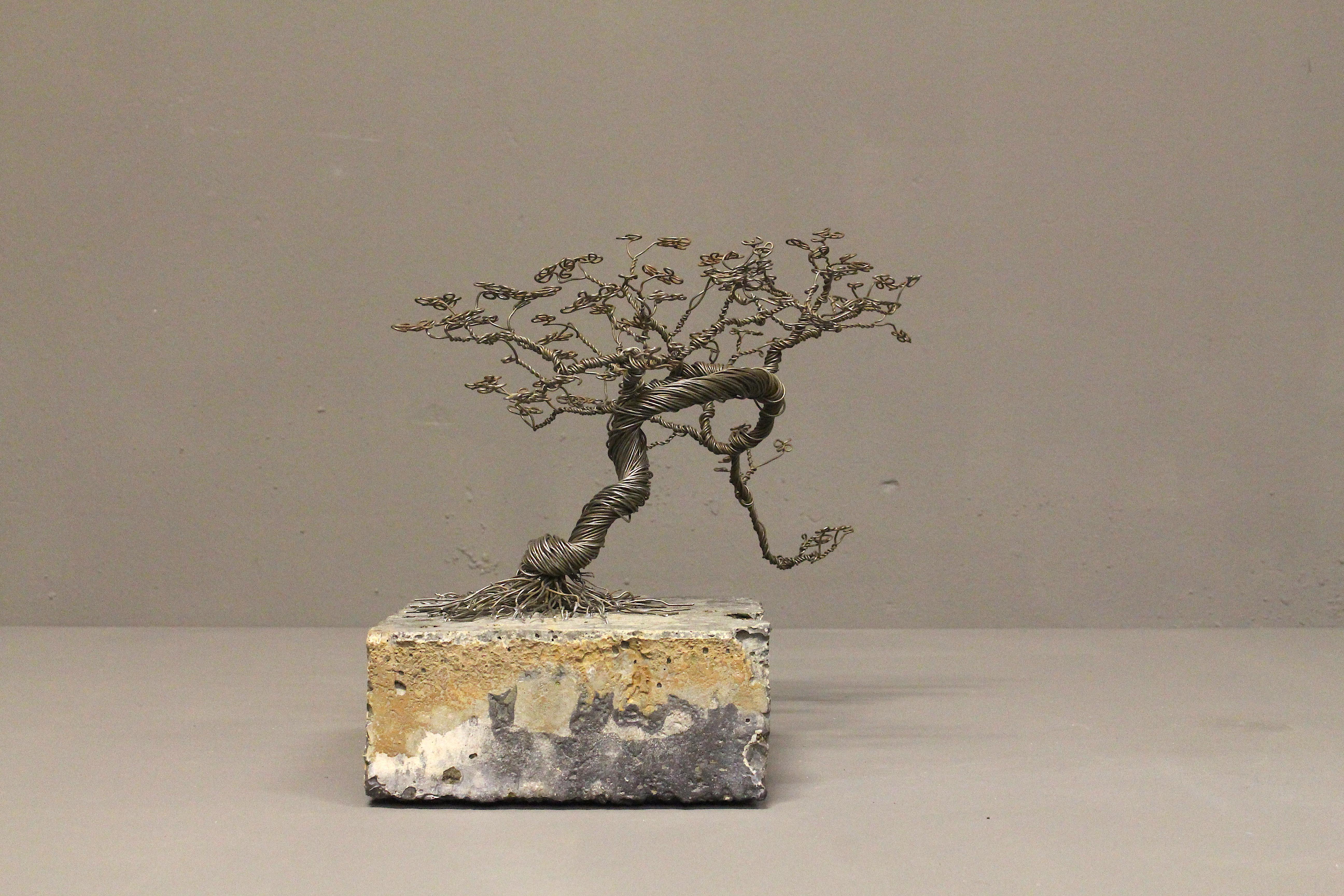 Stone and Iron 'Bonsai' Tree Sculpture by Bastiaan Beun, 2020 In New Condition For Sale In Winterswijk, NL