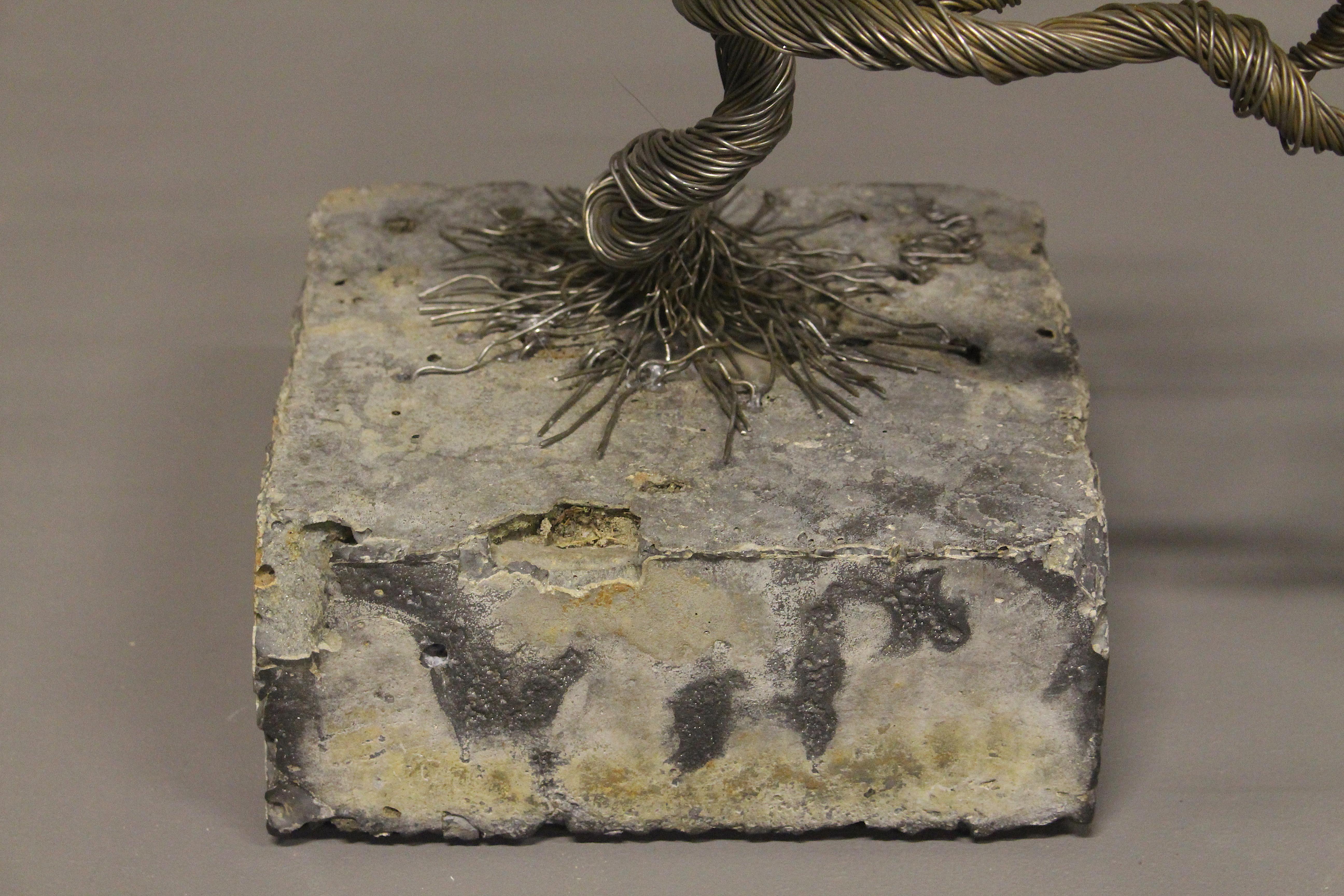 Stone and Iron 'Bonsai' Tree Sculpture by Bastiaan Beun, 2020 For Sale 3