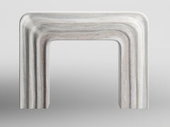 Stone and Marble Yzi Chimney Fireplace by Kelly Boukobza