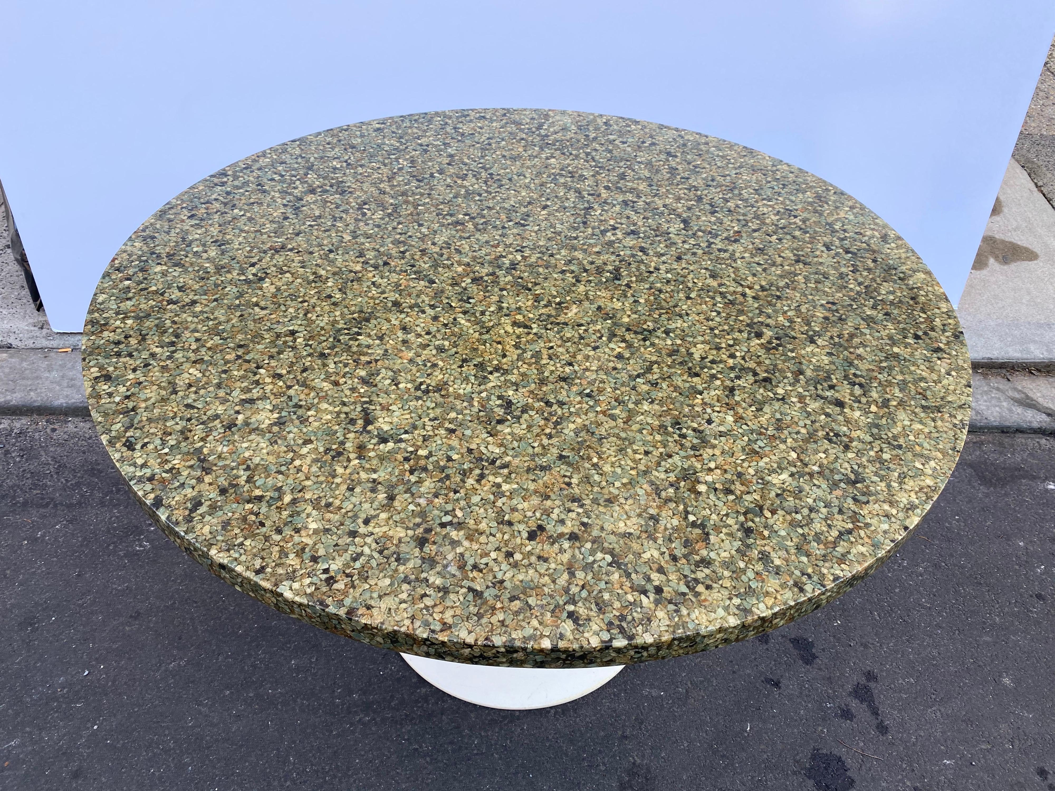 stone and resin table