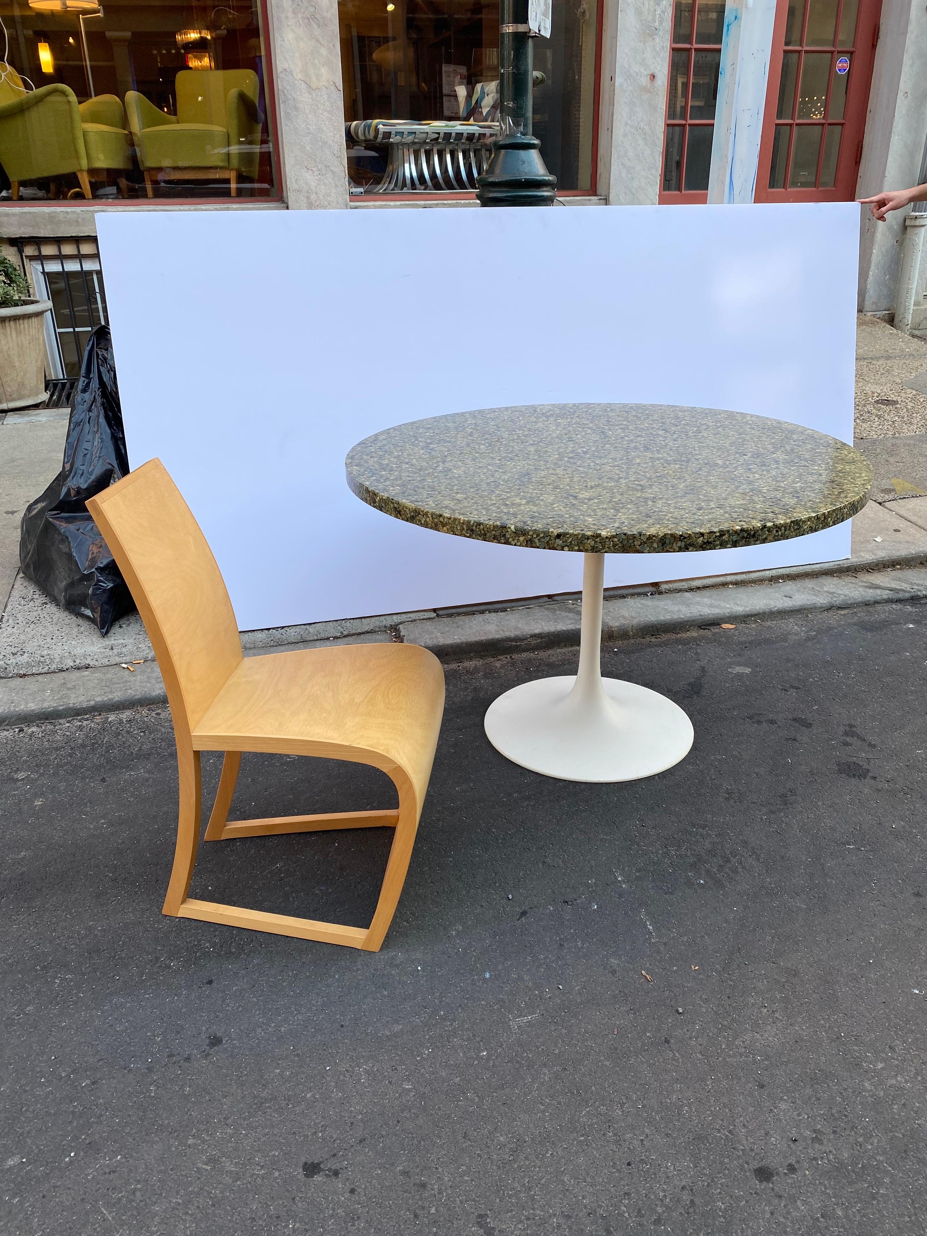 Stone and Resin Round Table in the Style of Pierre Giraudon 1