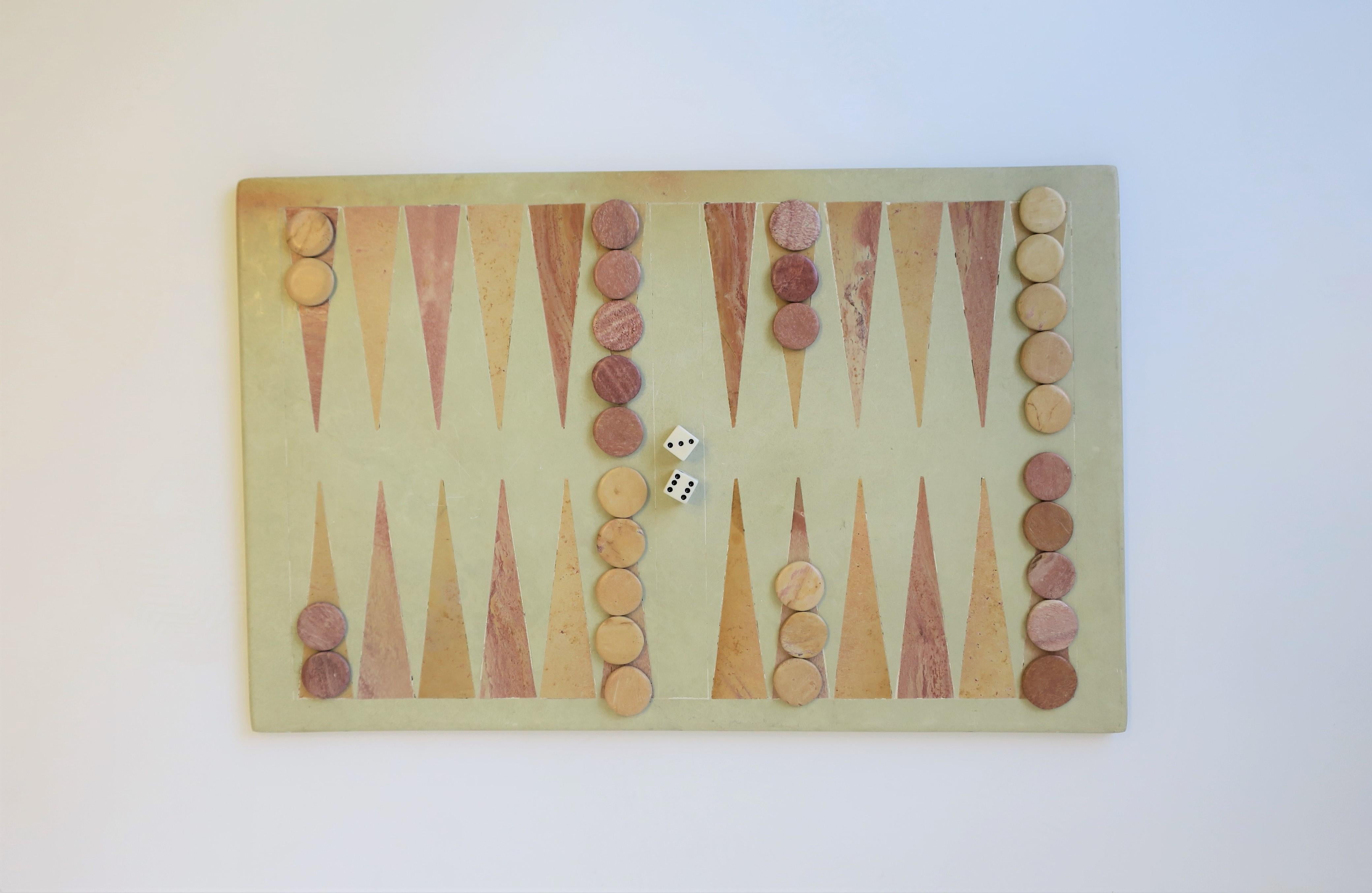 stone backgammon set