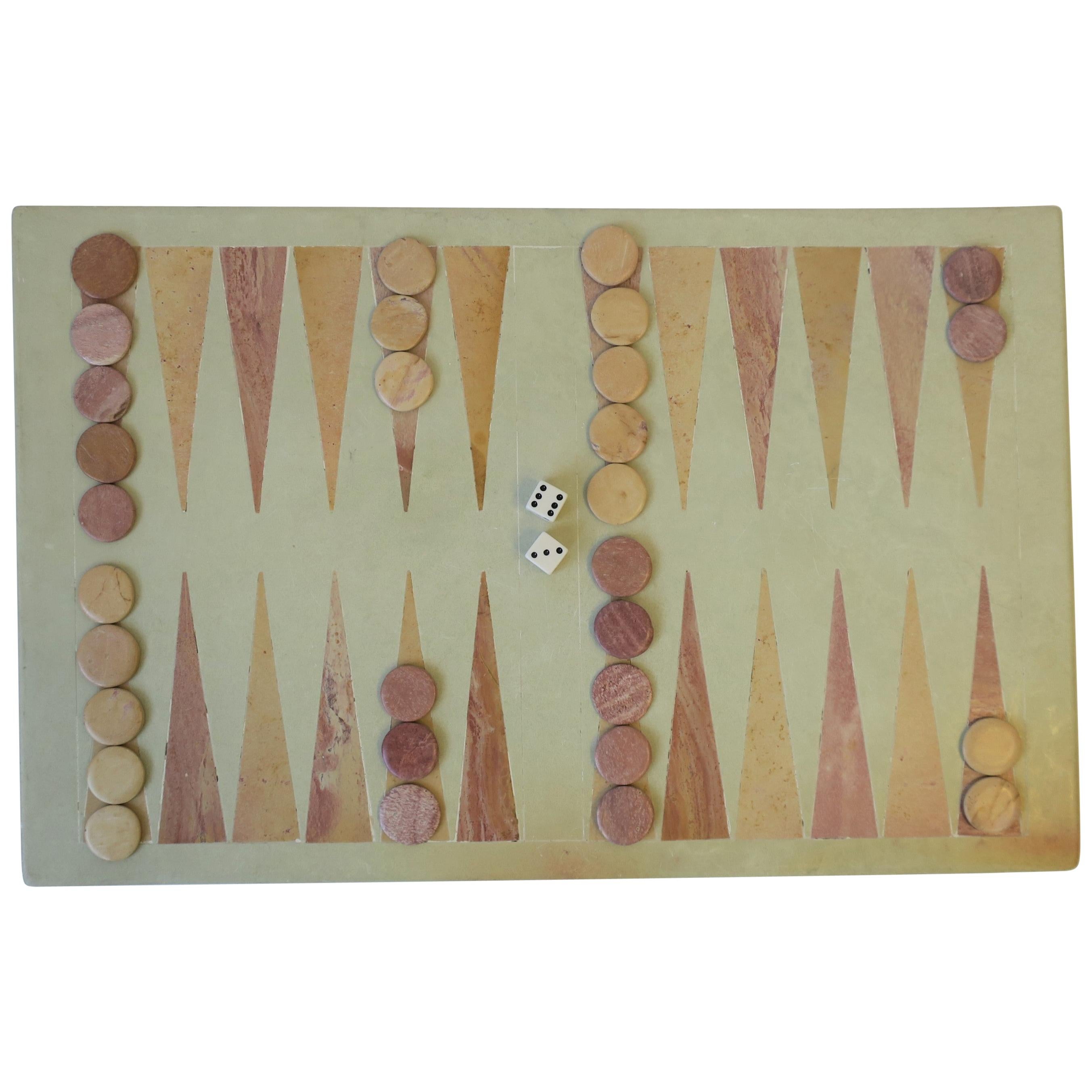 Stone Backgammon Game Set