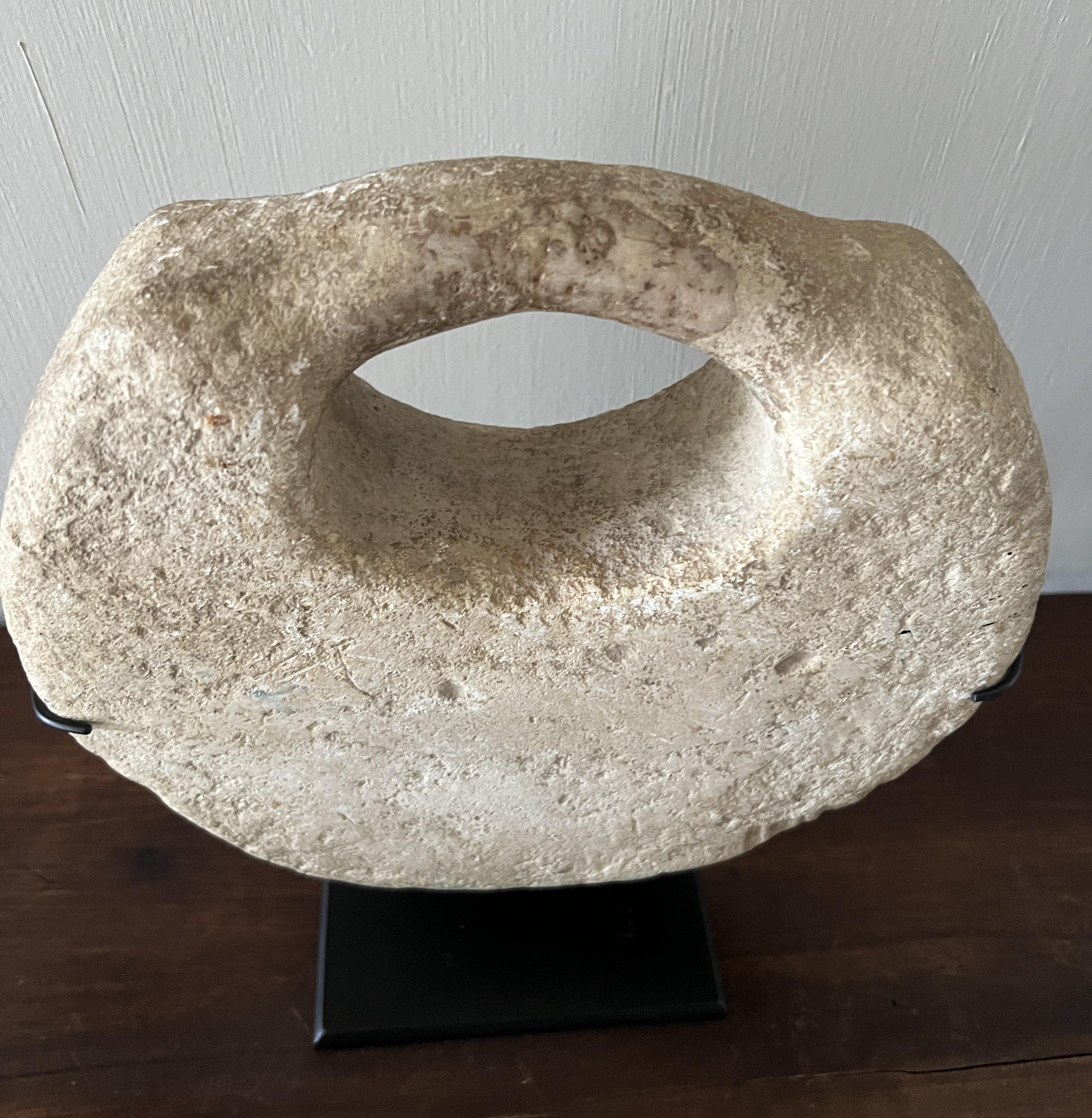 Stone Bactrian disc Idol 3