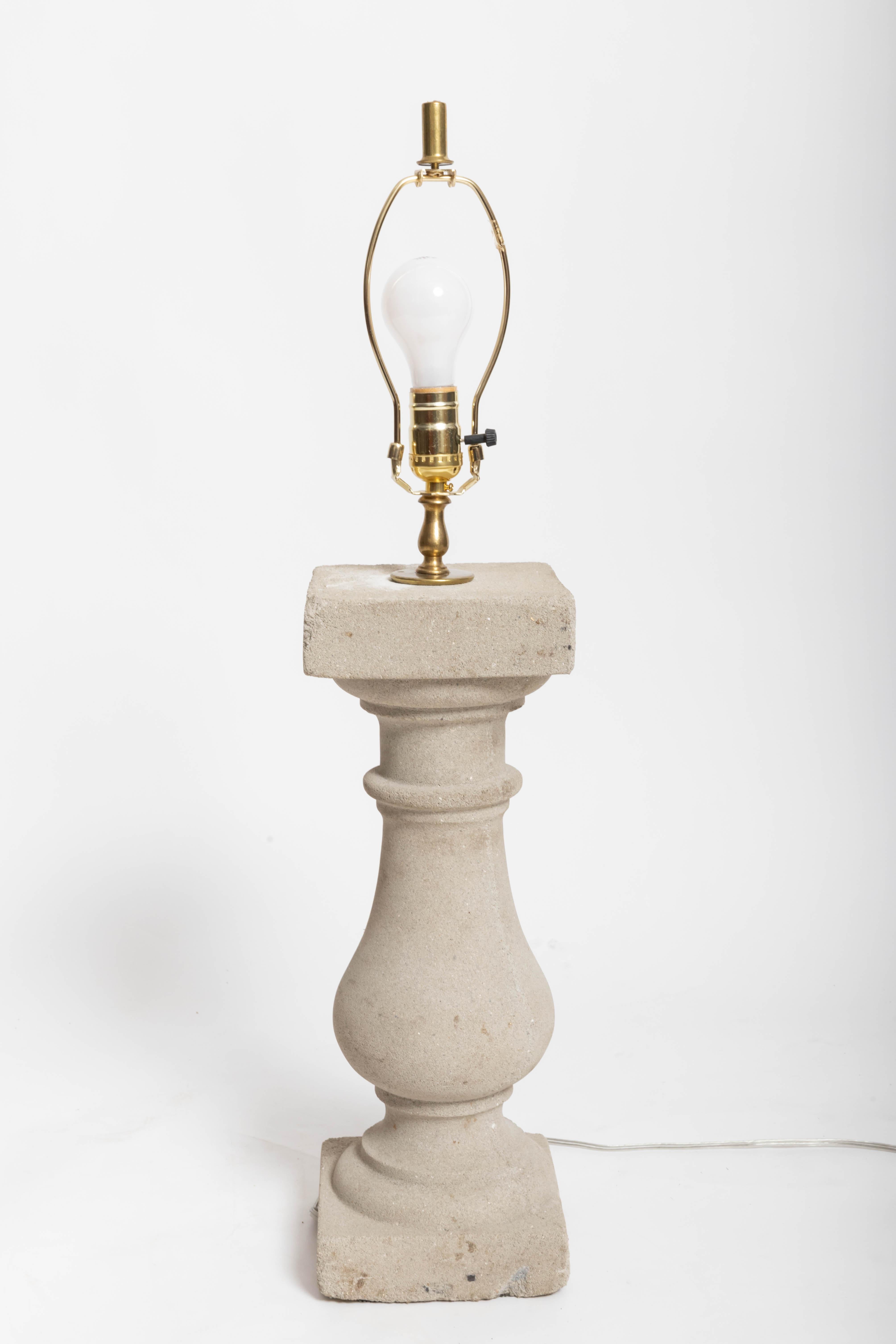 Georgian Stone Balustrade Lamp For Sale