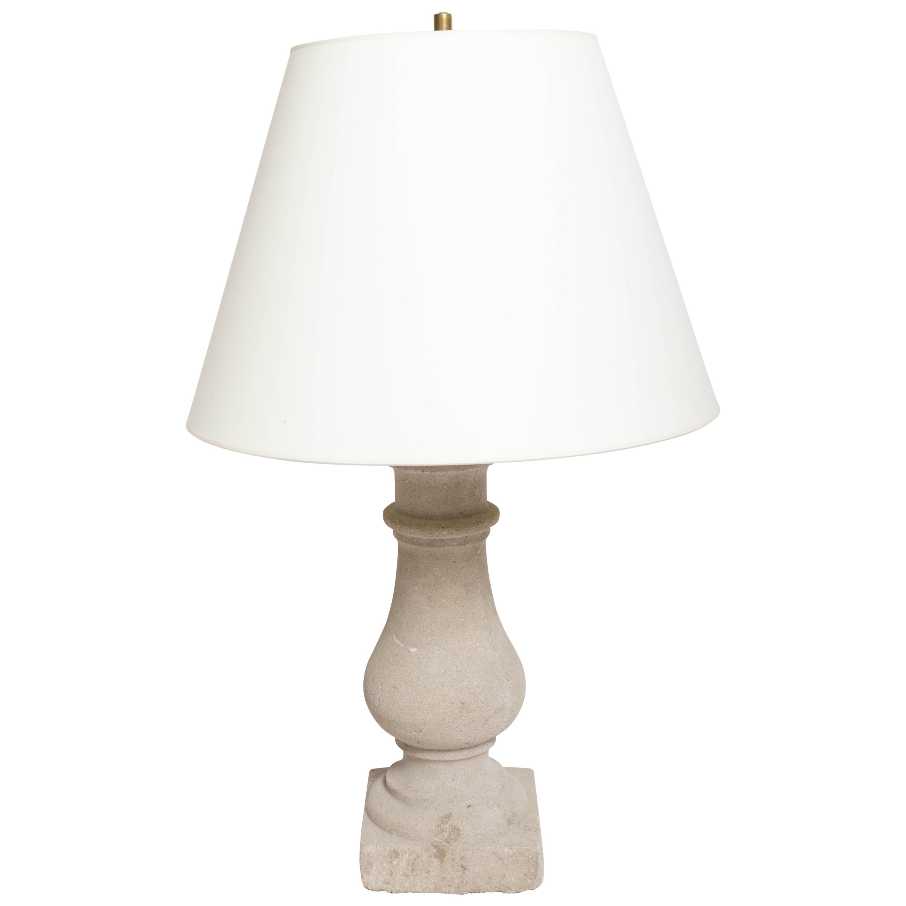 Stone Balustrade Lamp For Sale