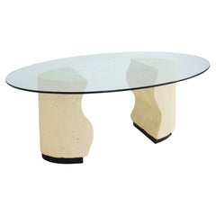 Stone Base Dining Table, 1980s