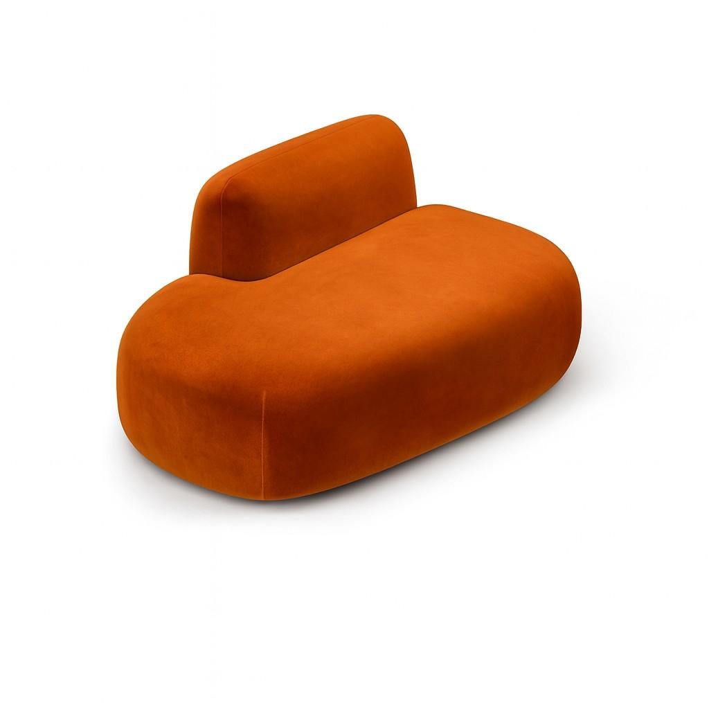 Bloques de piedra Sofá modular totalmente tapizado en terciopelo Por Carlos Soriano en venta 6