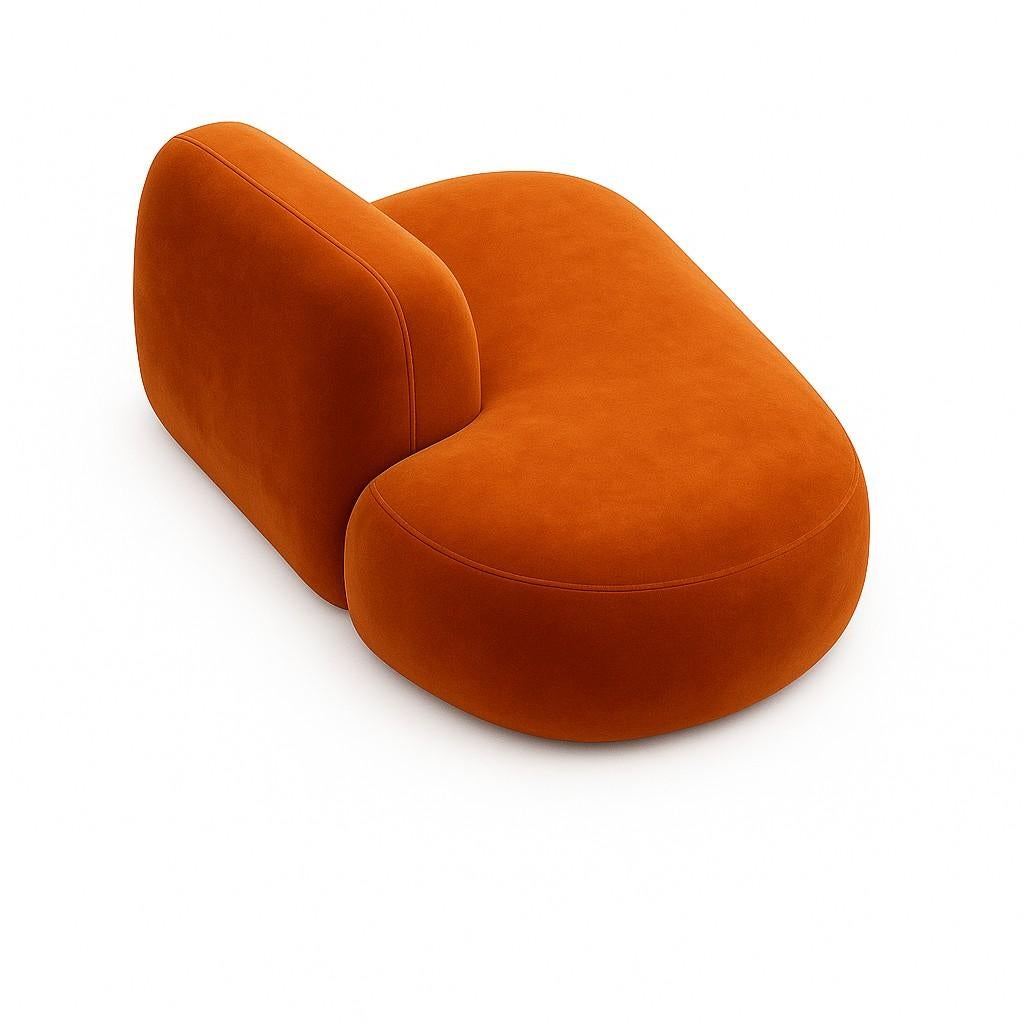Bloques de piedra Sofá modular totalmente tapizado en terciopelo Por Carlos Soriano Hecho a mano en venta