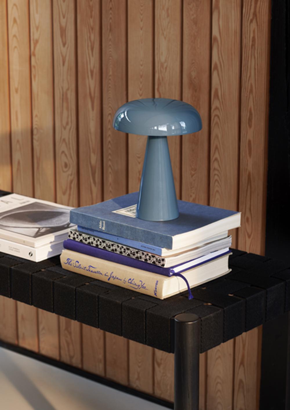 Danish Como Sc53, Stone Blue Portable Table Lamp by Space Copenhagen for & Tradition For Sale