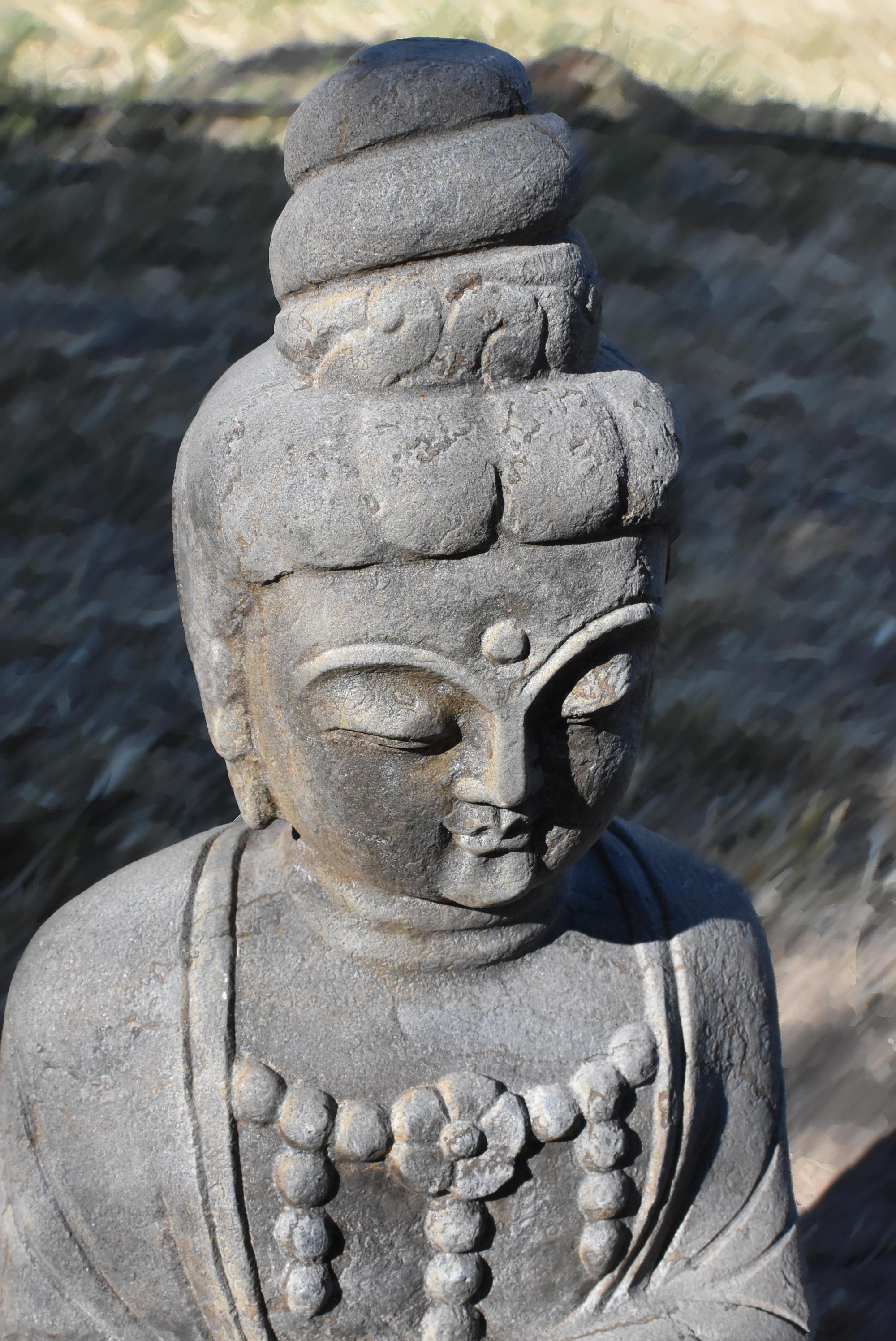 Stone Bodhisattva Statue Kwan Yin as an Teacher 4