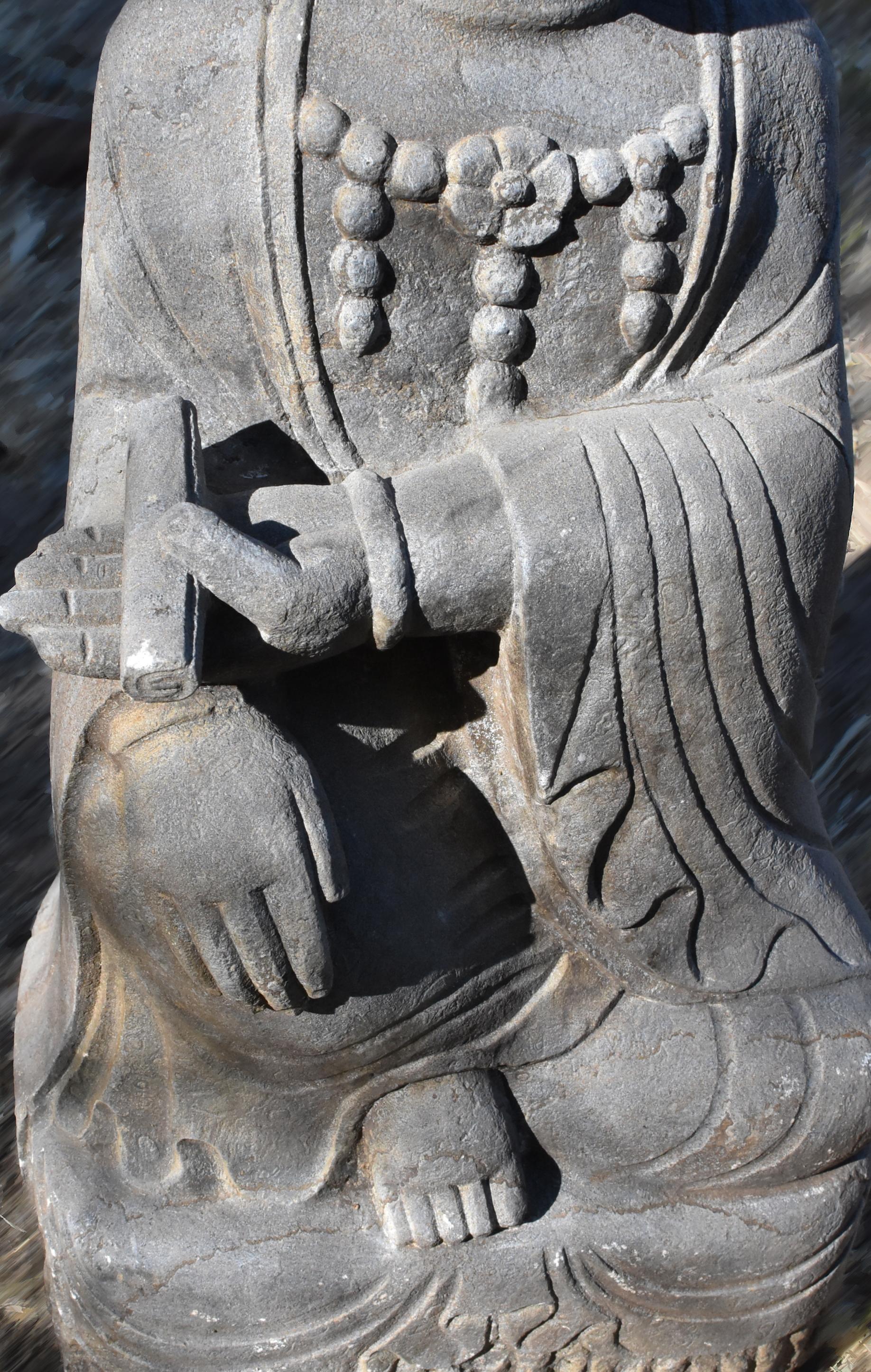 Stone Bodhisattva Statue Kwan Yin as an Teacher 5
