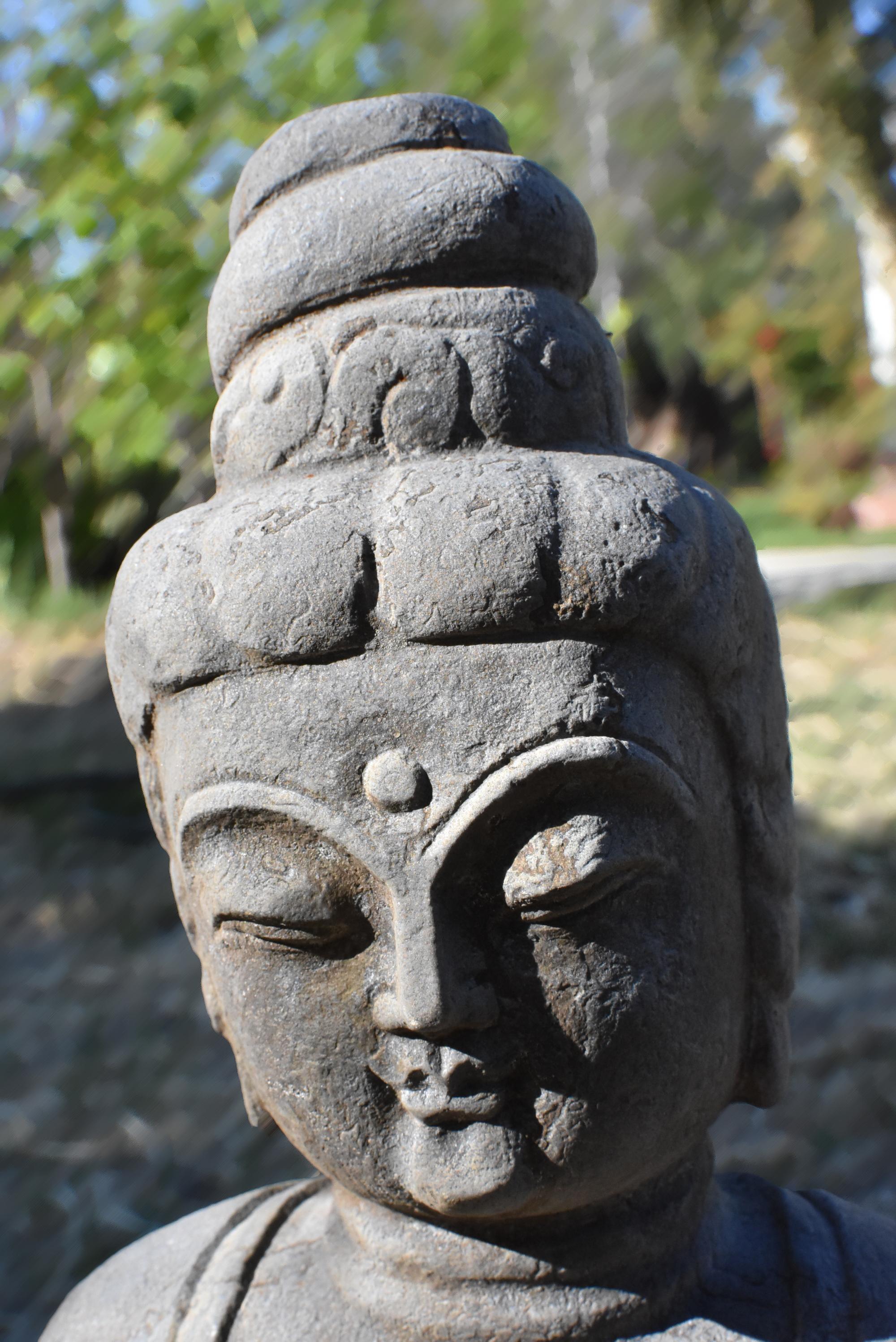 Stone Bodhisattva Statue Kwan Yin as an Teacher 11