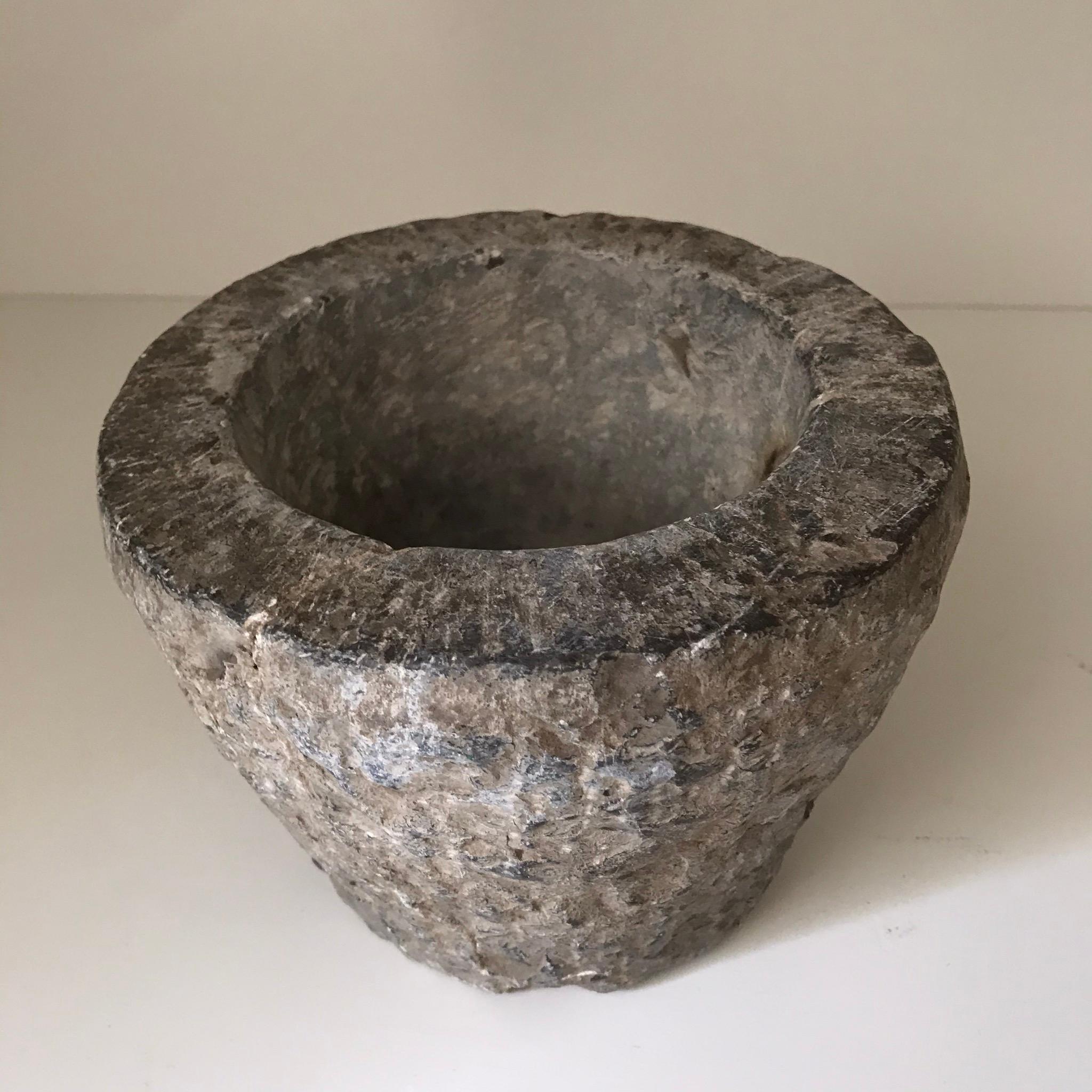 19th Century Rustic Stone Bowls 1