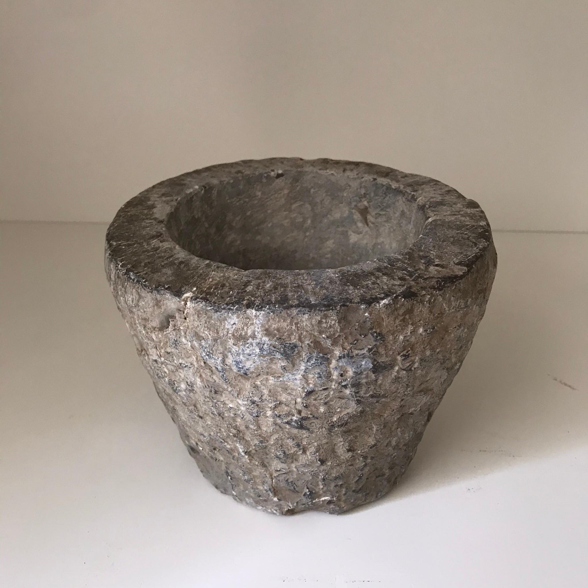 19th Century Rustic Stone Bowls 2
