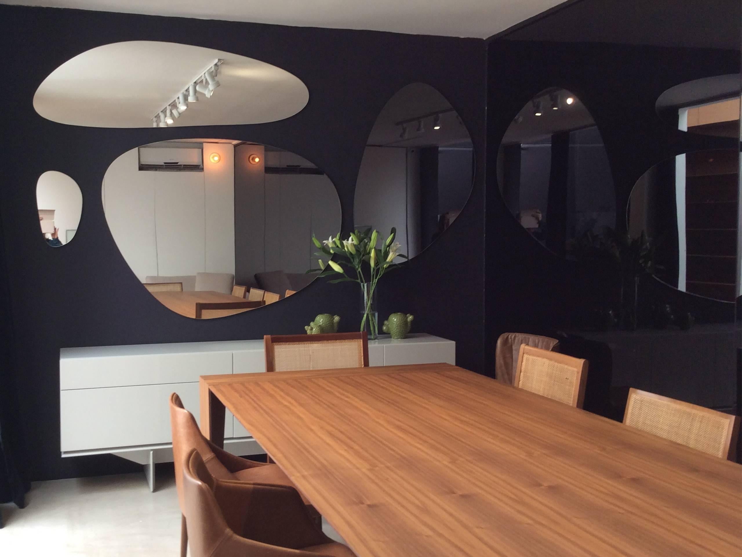 Stone Brazilian Contemporary Mirror by Lattoog 'Model 2' 3
