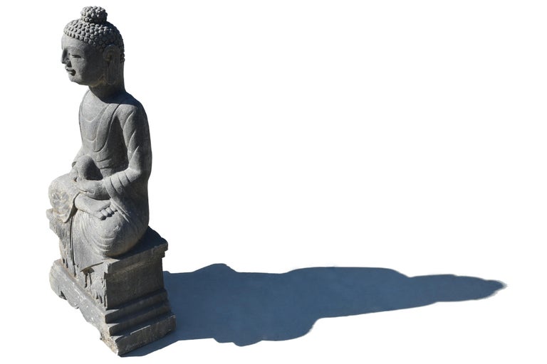 Stone Buddha Amitabha Statue For Sale 3