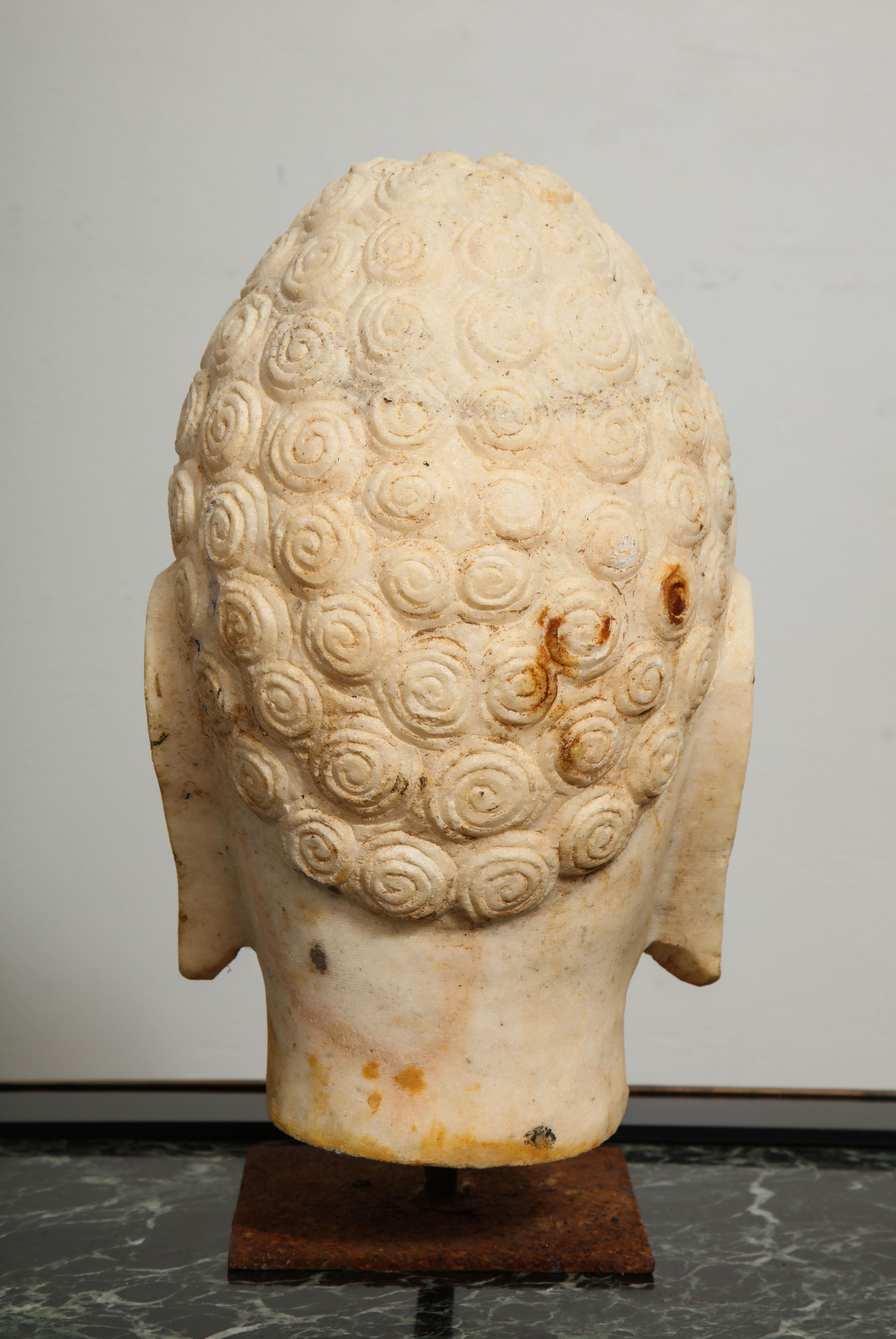 Limestone Stone Buddha Bust